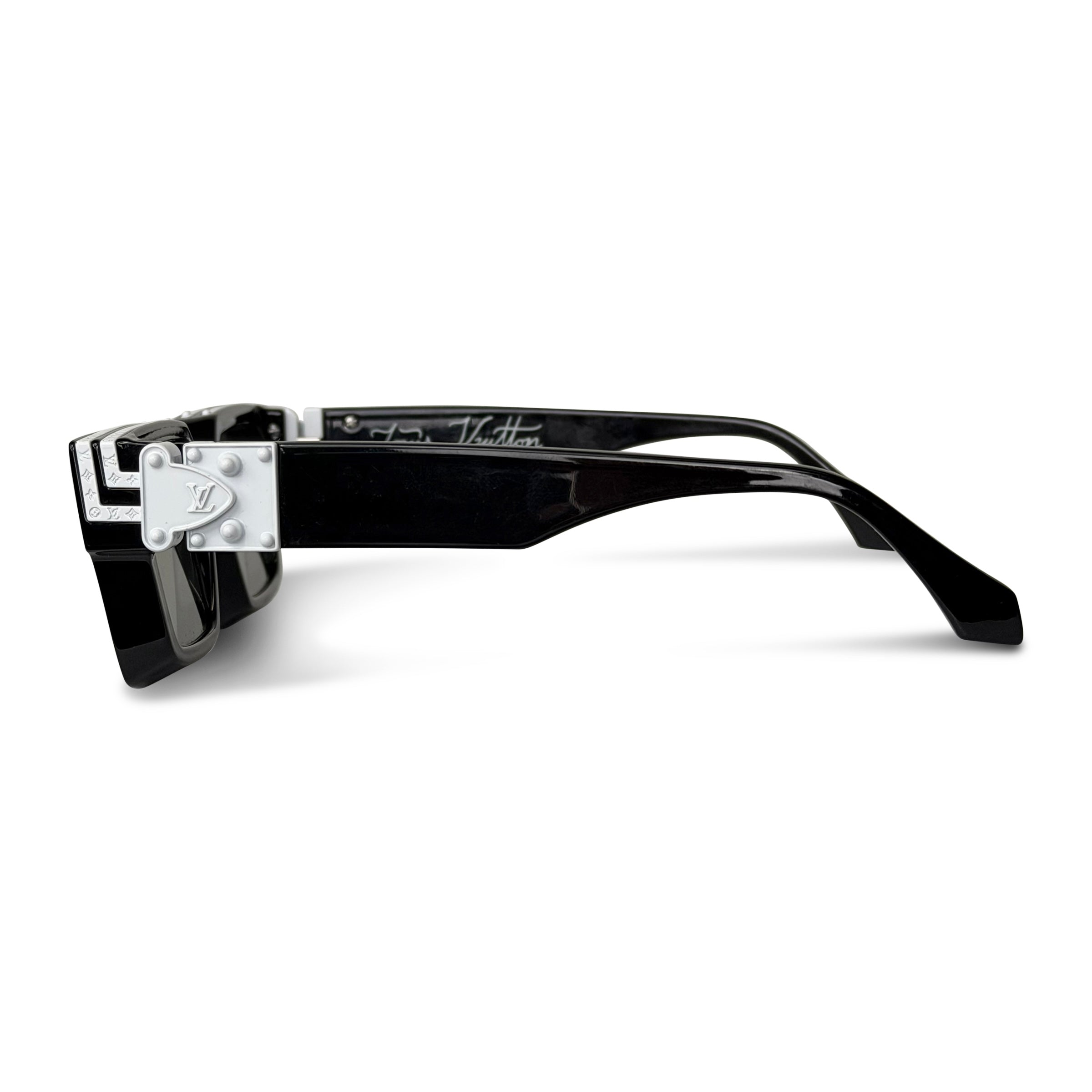 LOUIS VUITTON MILLIONAIRES 1.1 BLACK / WHITE SUNGLASSES - Affluent ArchivesUsed HIGH END DESIGNER CLOTHING