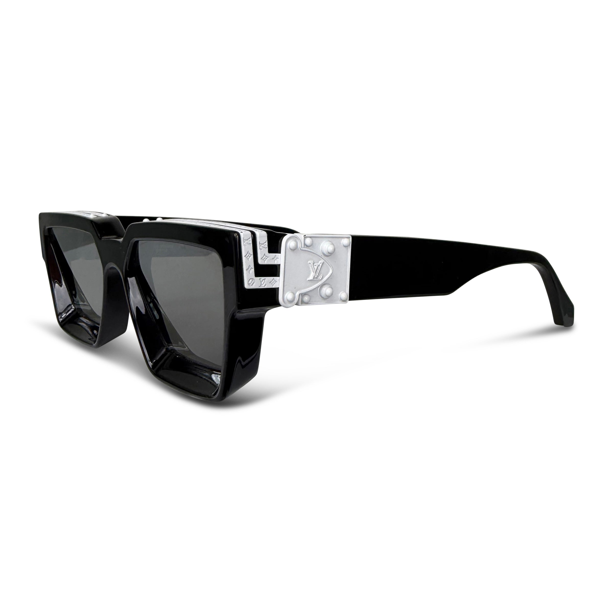 LOUIS VUITTON MILLIONAIRES 1.1 BLACK / WHITE SUNGLASSES - Affluent ArchivesUsed HIGH END DESIGNER CLOTHING