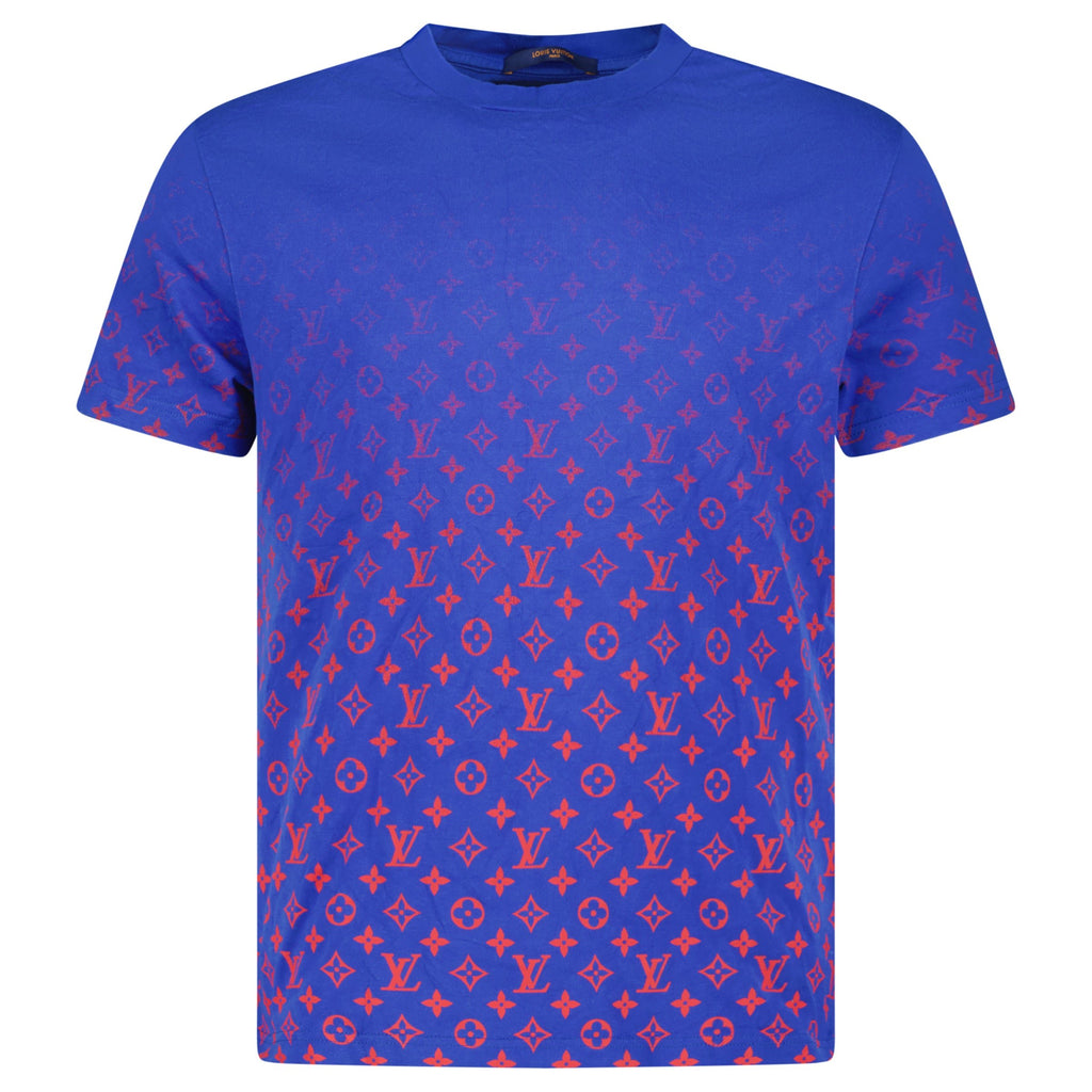 LOUIS VUITTON MONOGRAM BLUE T SHIRT - MEDIUM (Fits S) - Affluent ArchivesUsed HIGH END DESIGNER CLOTHING