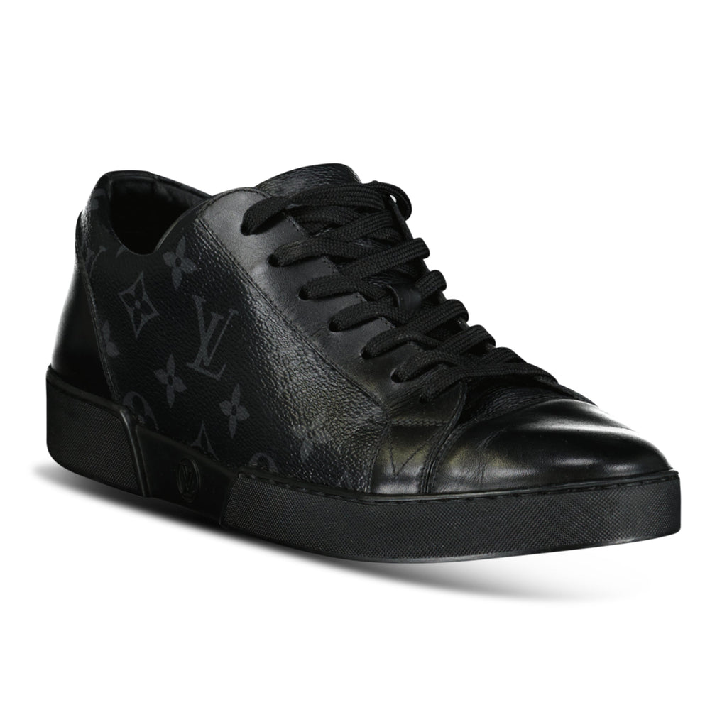 LOUIS VUITTON MONOGRAM ECLIPSE TRAINER BLACK - UK 7 (Fits 8) - Affluent ArchivesUsed HIGH END DESIGNER CLOTHING