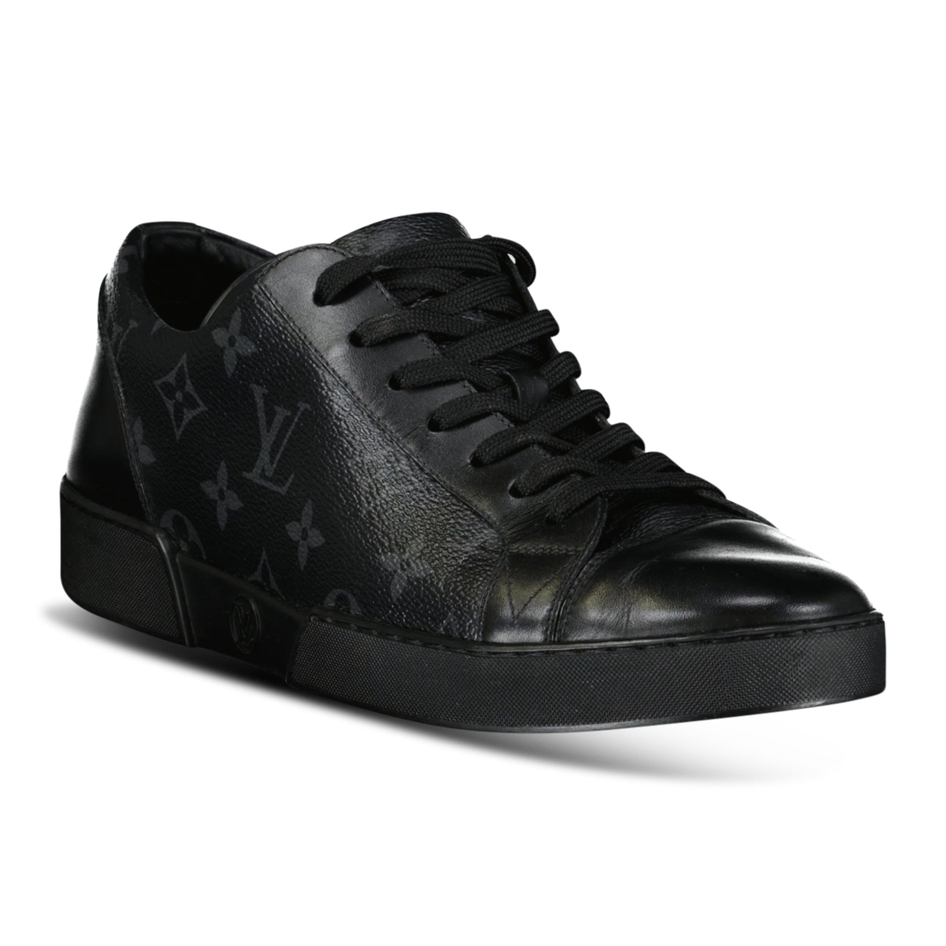 LOUIS VUITTON MONOGRAM ECLIPSE TRAINER BLACK - UK 7 (Fits 8) - Affluent ArchivesUsed HIGH END DESIGNER CLOTHING