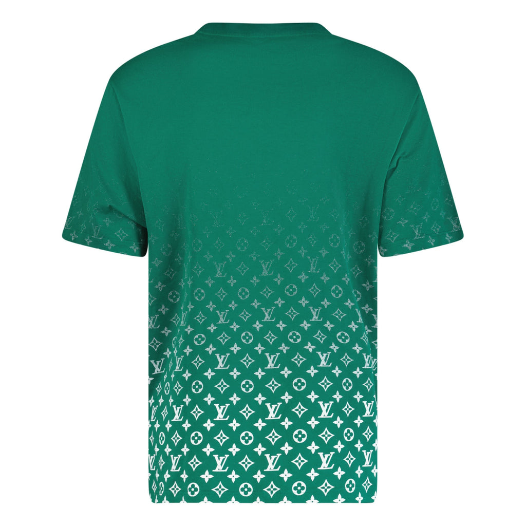 LOUIS VUITTON MONOGRAM GRADIENT GREEN T SHIRT - MEDIUM - affluentarchivesUsed HIGH END DESIGNER CLOTHING