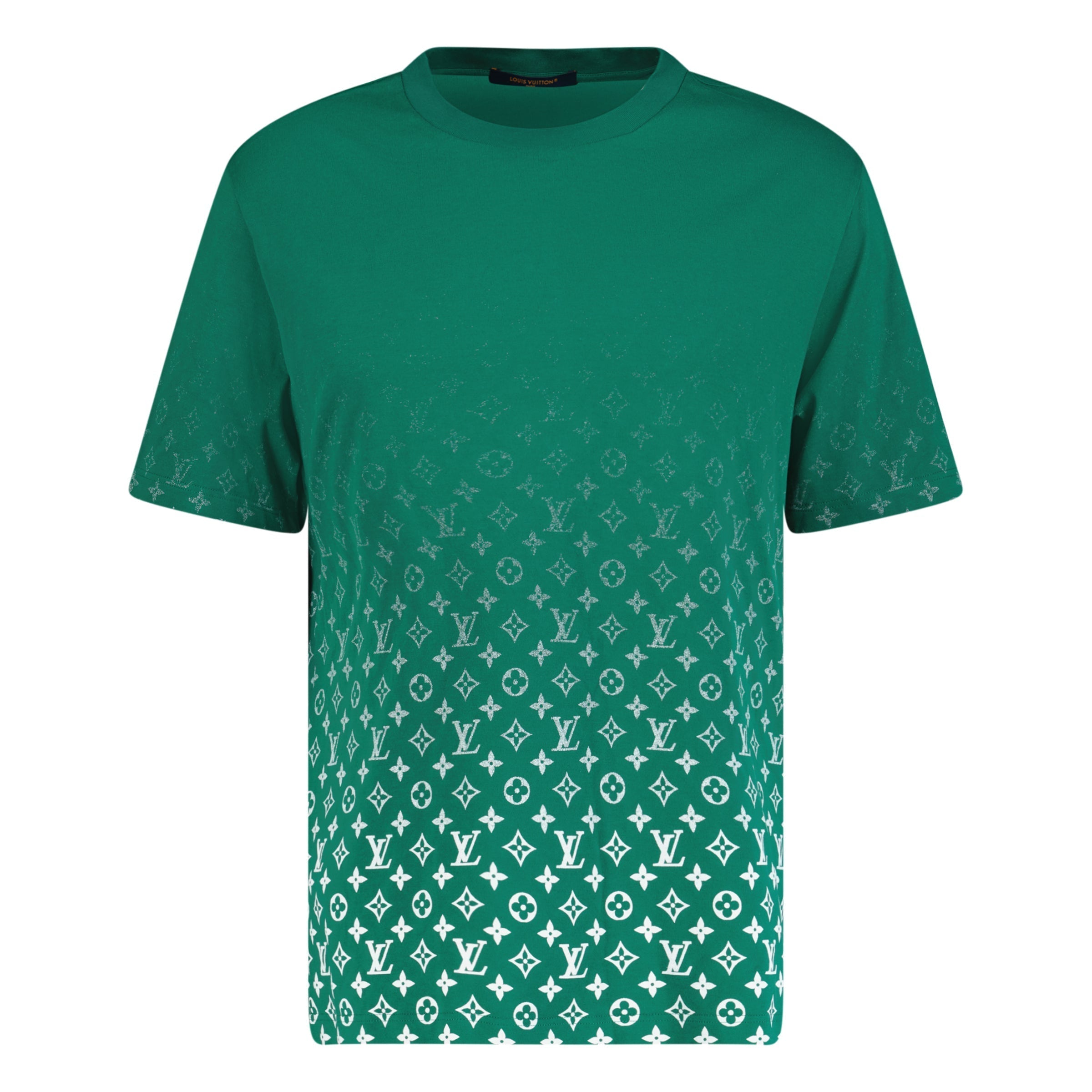 LOUIS VUITTON MONOGRAM GRADIENT GREEN T SHIRT - MEDIUM - affluentarchivesUsed HIGH END DESIGNER CLOTHING