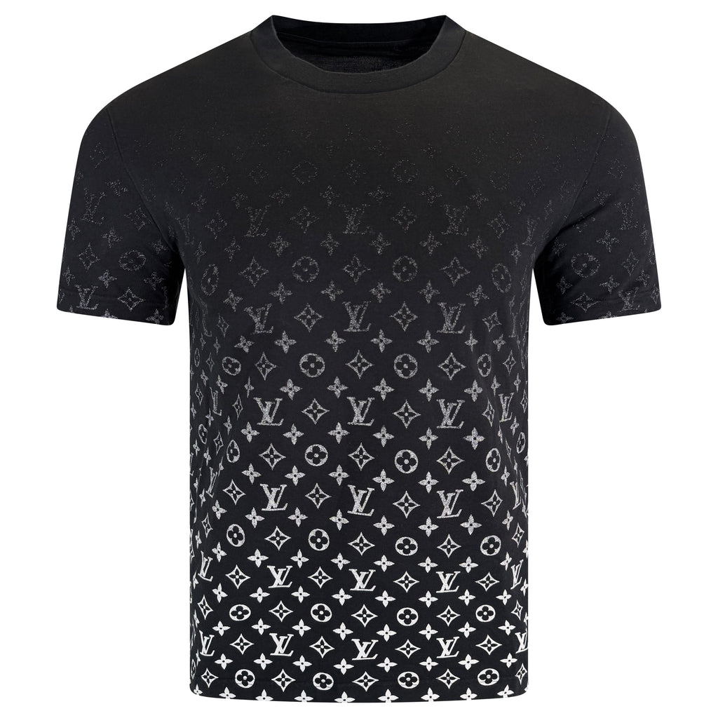 LOUIS VUITTON MONOGRAM GRADIENT T SHIRT BLACK - MEDIUM | PRE OWNED - Affluent ArchivesUsed HIGH END DESIGNER CLOTHING