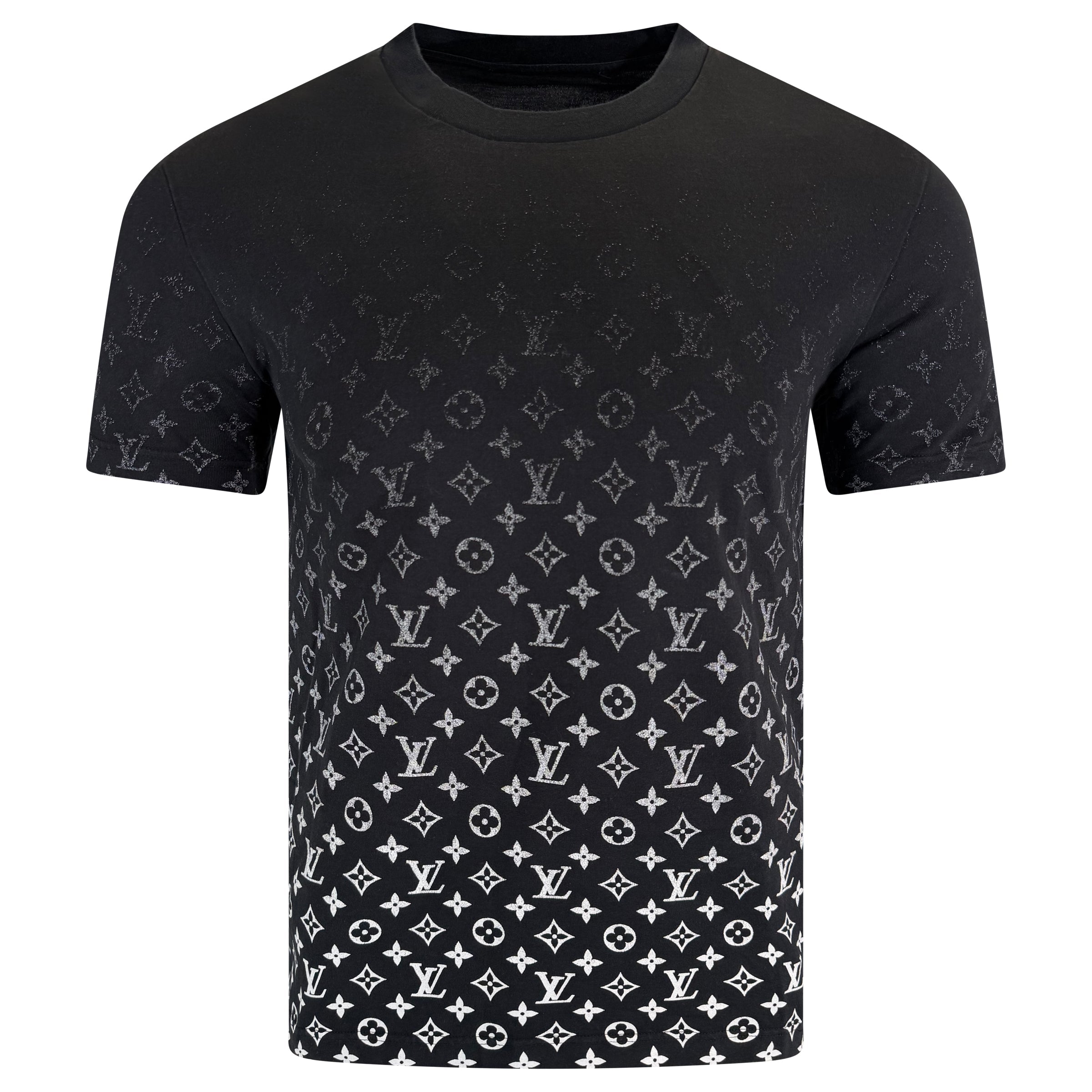 LOUIS VUITTON MONOGRAM GRADIENT T SHIRT BLACK - MEDIUM | PRE OWNED - Affluent ArchivesUsed HIGH END DESIGNER CLOTHING