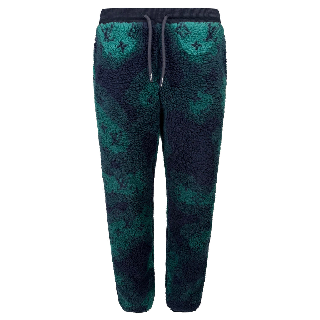 LOUIS VUITTON MONOGRAM GREEN FULL FLEECE TRACKSUIT - MEDIUM - Affluent ArchivesUsed HIGH END DESIGNER CLOTHING