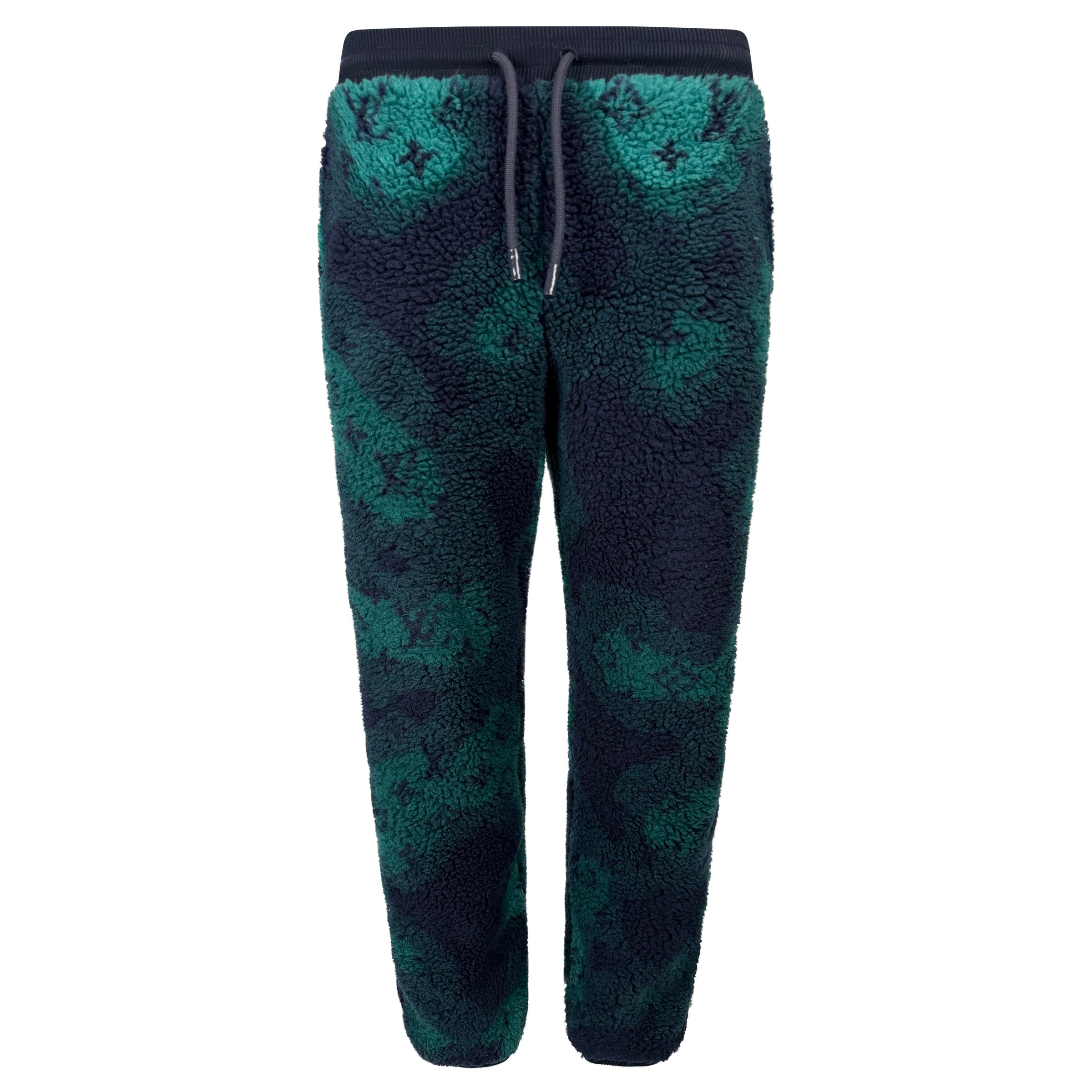 LOUIS VUITTON MONOGRAM GREEN FULL FLEECE TRACKSUIT - MEDIUM - Affluent ArchivesUsed HIGH END DESIGNER CLOTHING