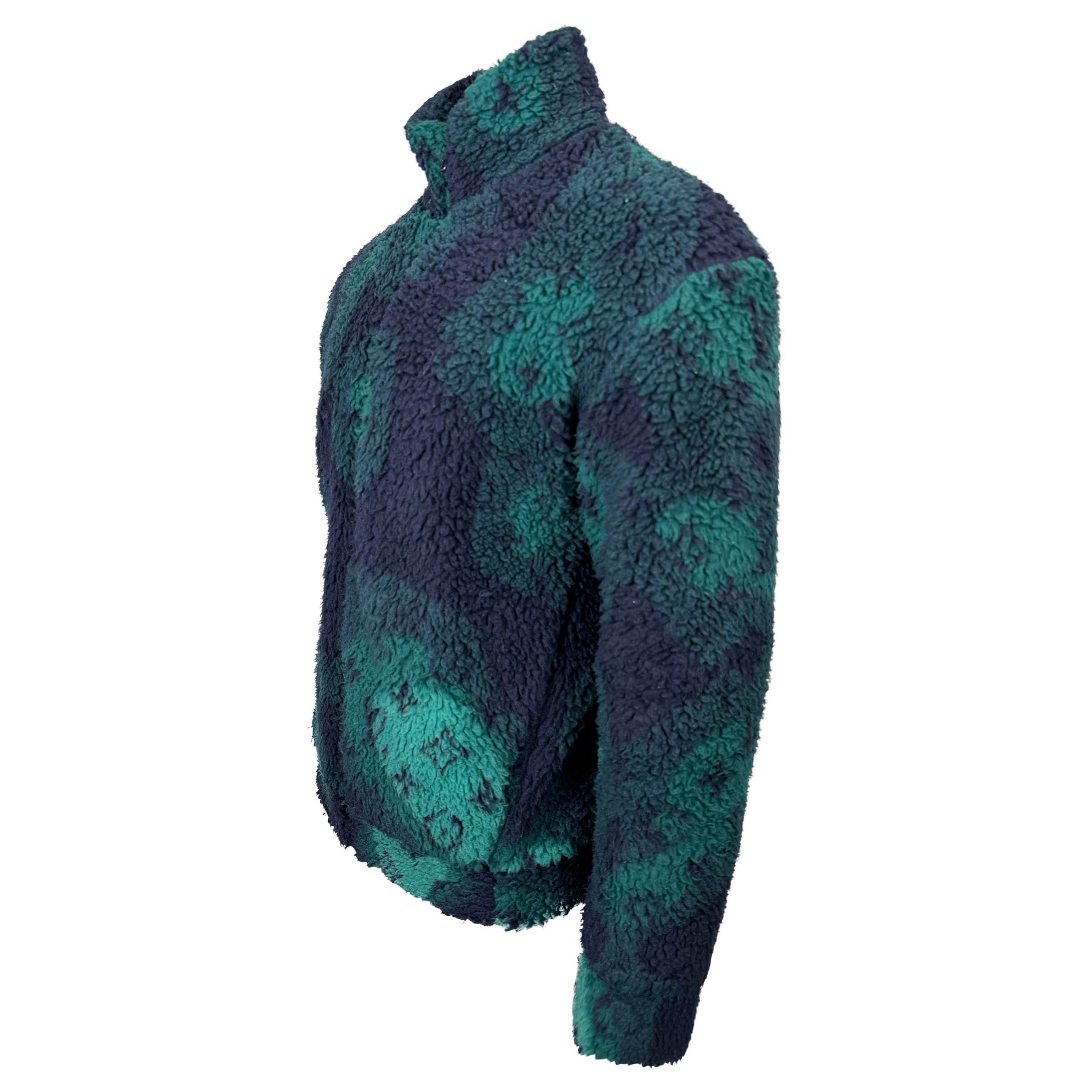 LOUIS VUITTON MONOGRAM GREEN FULL FLEECE TRACKSUIT - MEDIUM - Affluent ArchivesUsed HIGH END DESIGNER CLOTHING