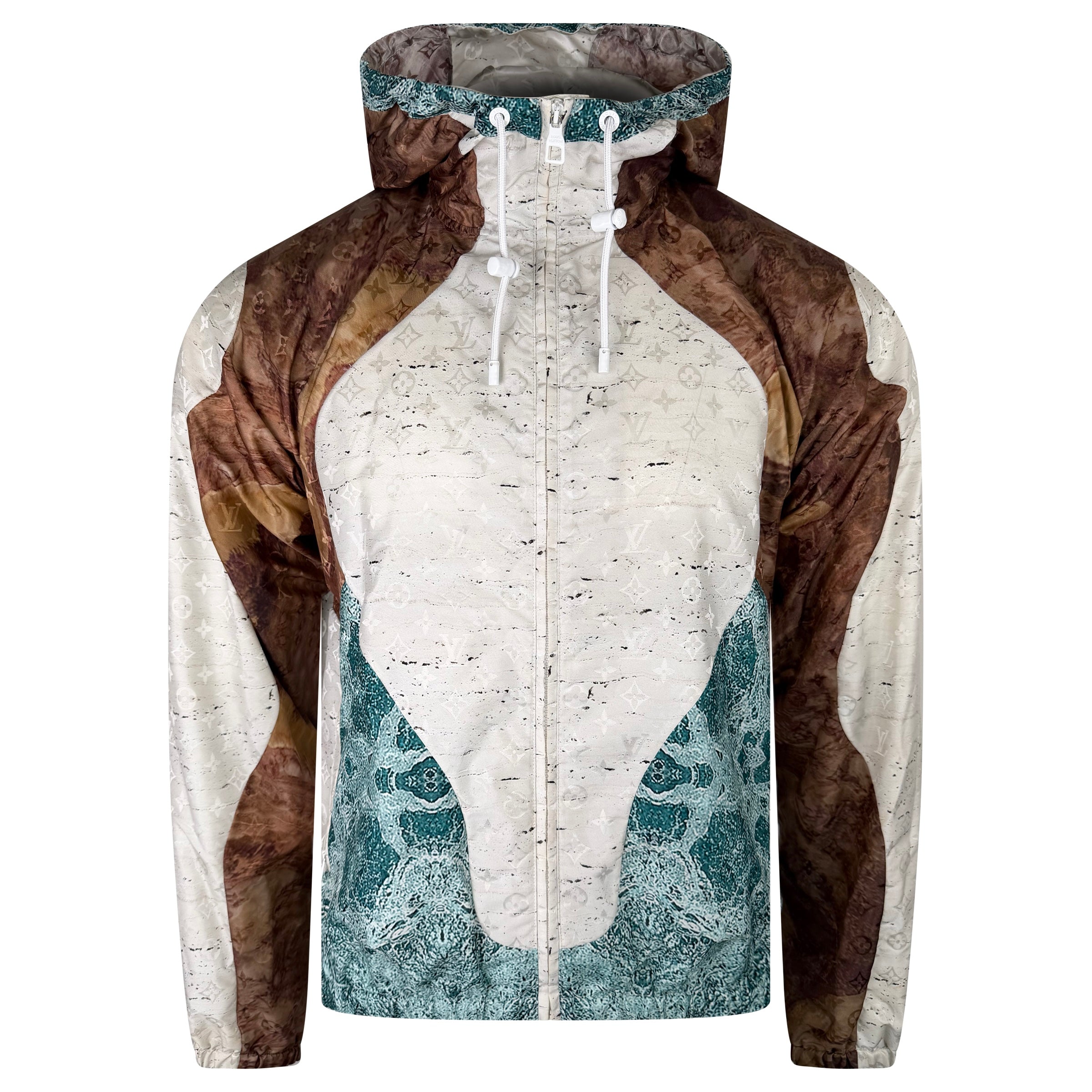 LOUIS VUITTON MONOGRAM MARBLE WINDBREAKER - 48 (M) - Affluent ArchivesUsed HIGH END DESIGNER CLOTHING