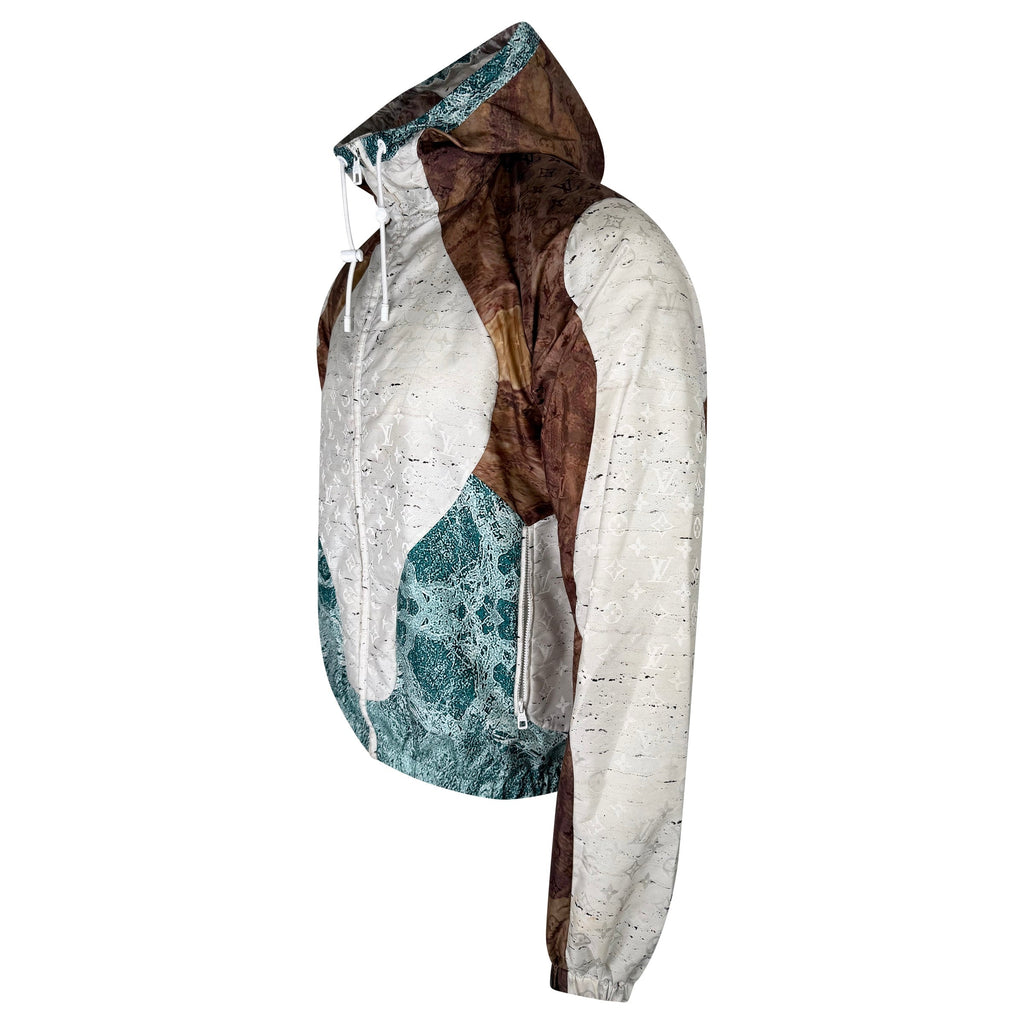 LOUIS VUITTON MONOGRAM MARBLE WINDBREAKER - 48 (M) - Affluent ArchivesUsed HIGH END DESIGNER CLOTHING