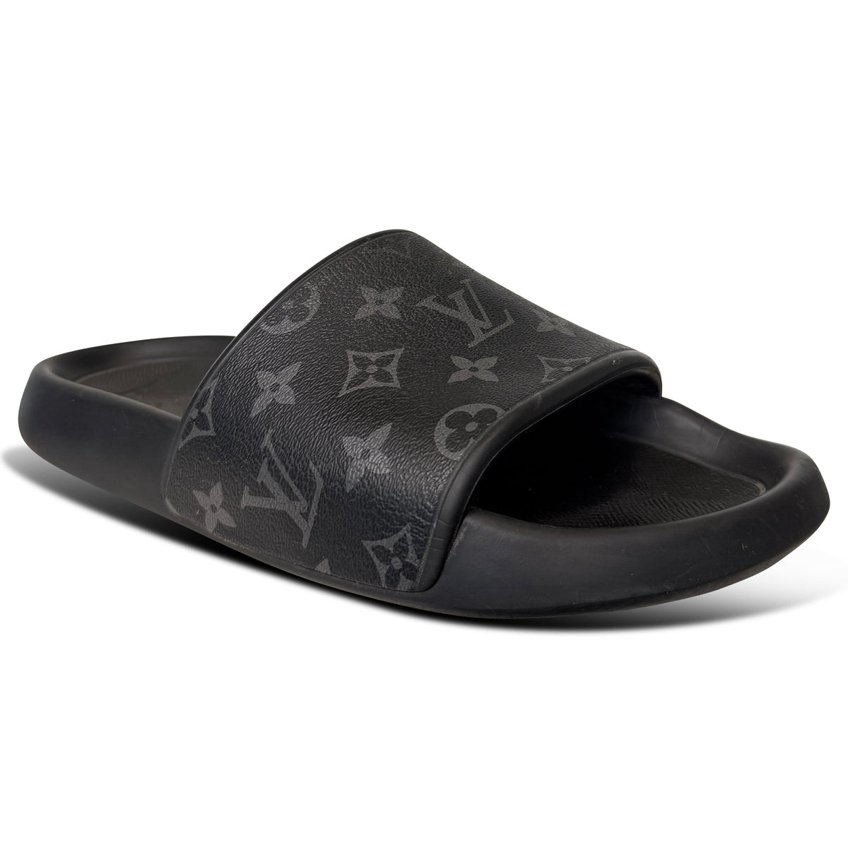 LOUIS VUITTON MONOGRAM MULE SLIDES - UK 6.5 (Fits 7.5)| PRE OWNED - Affluent ArchivesUsed HIGH END DESIGNER CLOTHING
