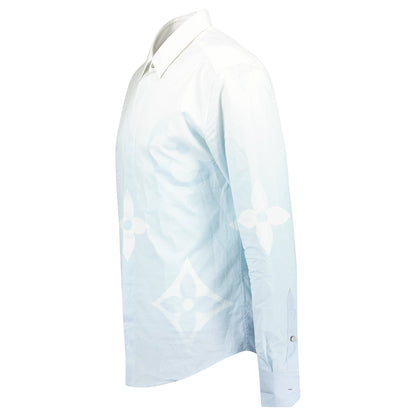 LOUIS VUITTON MONOGRAM POLPIN LIGHT BLUE SHIRT - MEDIUM - Affluent ArchivesUsed HIGH END DESIGNER CLOTHING
