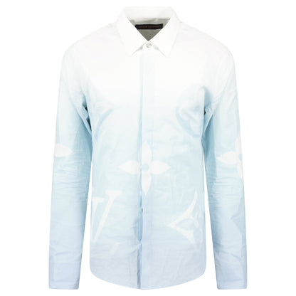 LOUIS VUITTON MONOGRAM POLPIN LIGHT BLUE SHIRT - MEDIUM - Affluent ArchivesUsed HIGH END DESIGNER CLOTHING