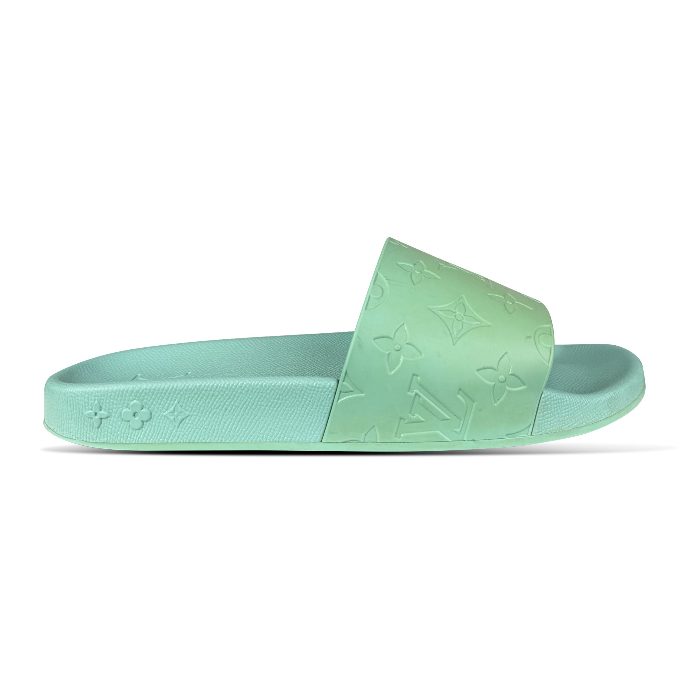 LOUIS VUITTON MONOGRAM SLIDES MINT - UK 7 (Fit 8) - Affluent ArchivesUsed HIGH END DESIGNER CLOTHING
