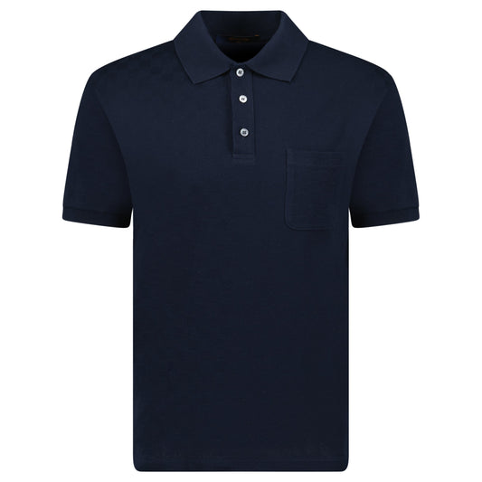 LOUIS VUITTON NAVY DAMIER POLO - MEDIUM - Affluent ArchivesUsed HIGH END DESIGNER CLOTHING