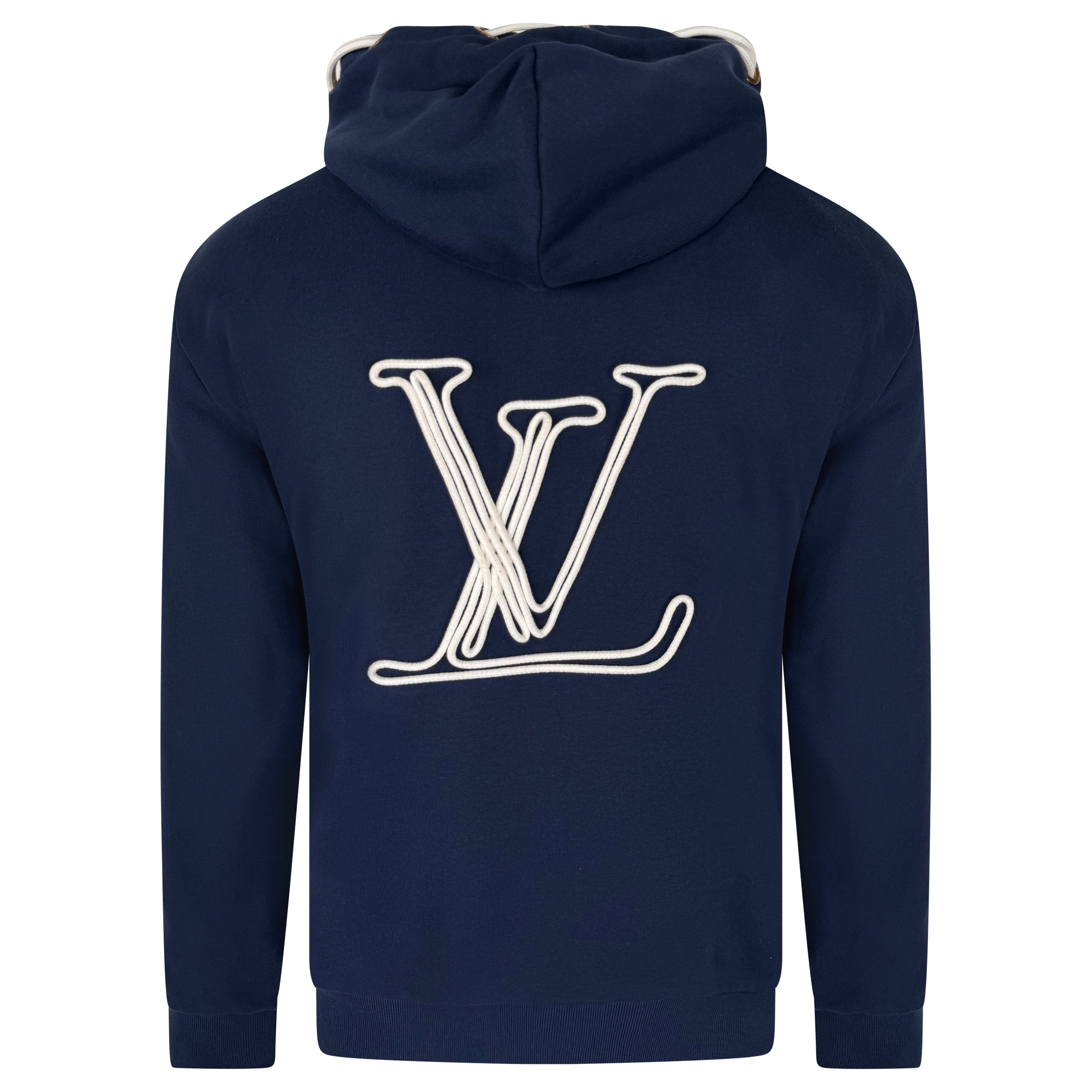 LOUIS VUITTON SIGNATURE HOODIE LIGHT BLUE MEDIUM Affluent Archives