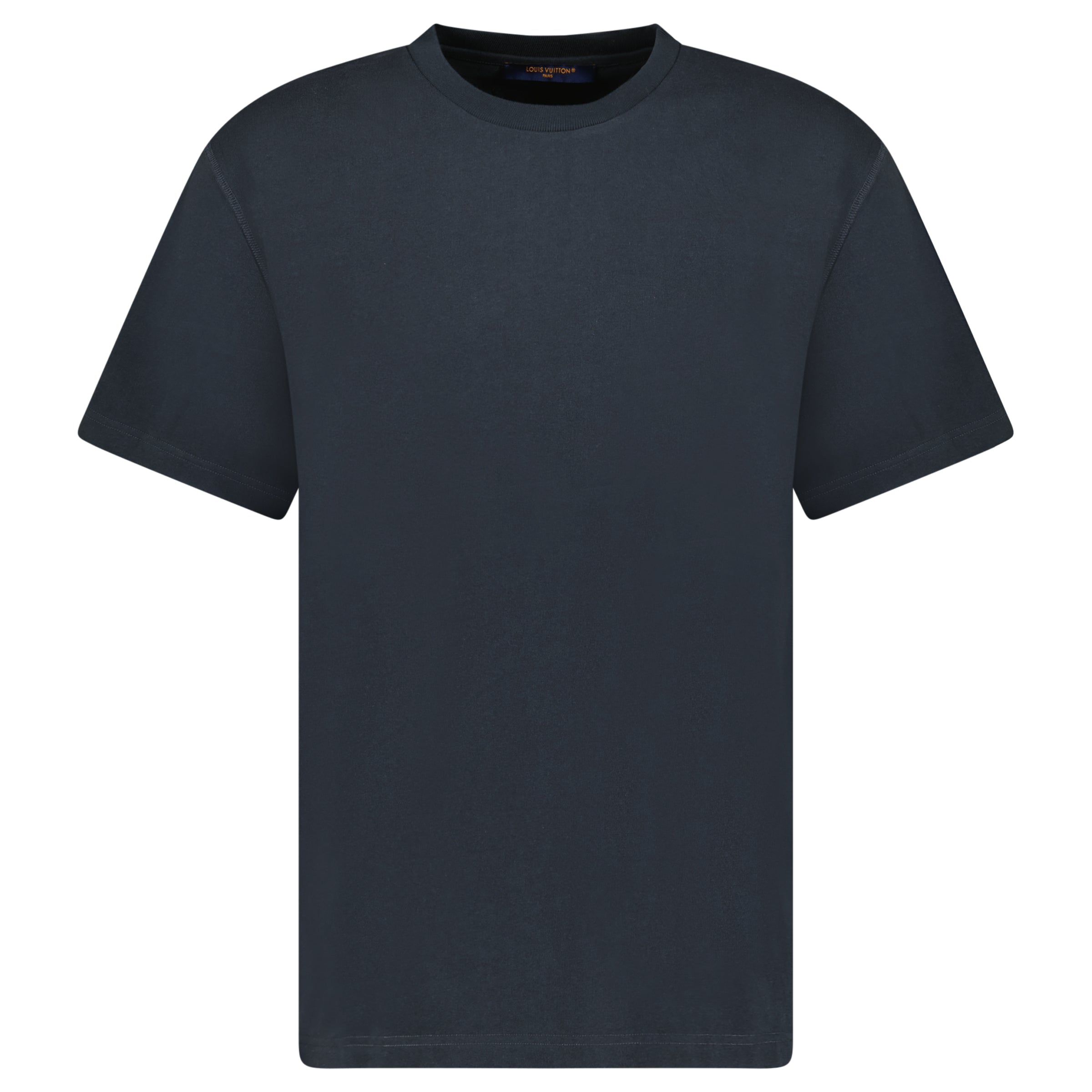LOUIS VUITTON NAVY INSIDE OUT STAPLES T SHIRT - XL - Affluent ArchivesUsed HIGH END DESIGNER CLOTHING