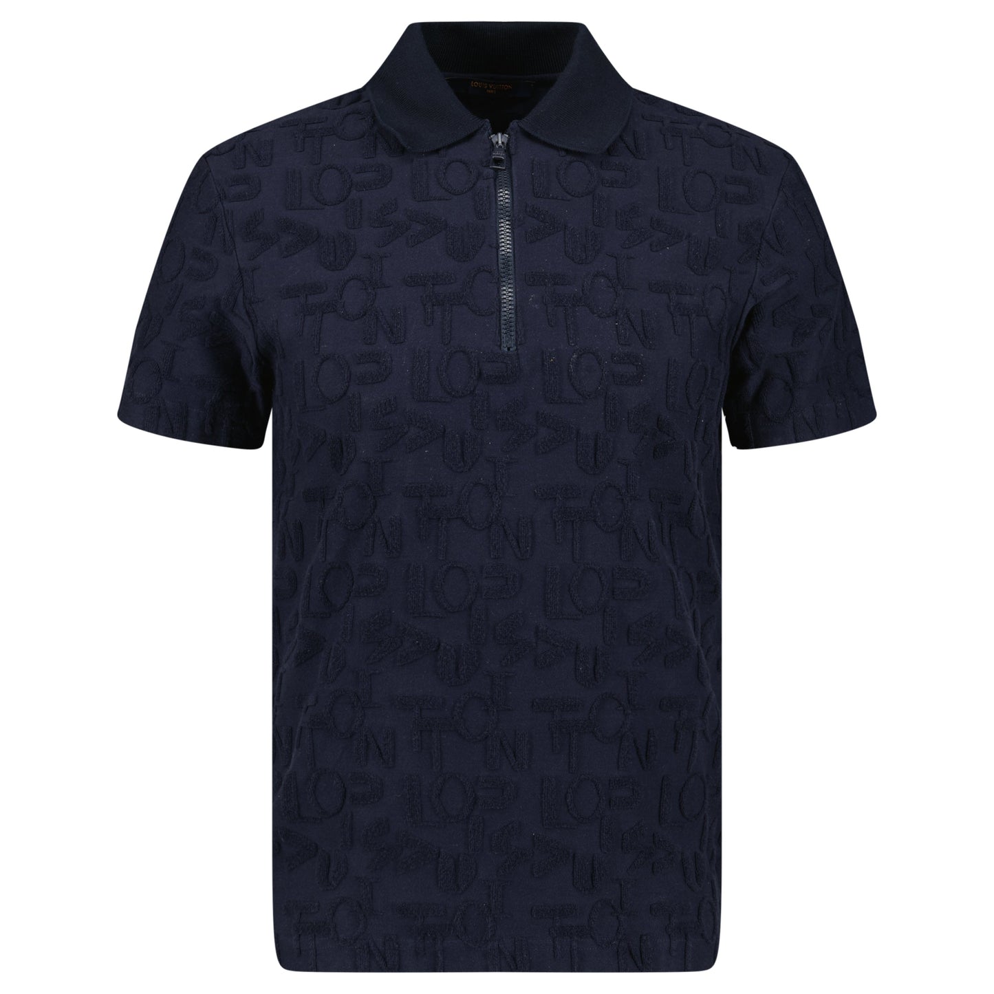 LOUIS VUITTON NAVY TOWELLING POLO - XS - Affluent ArchivesUsed HIGH END DESIGNER CLOTHING