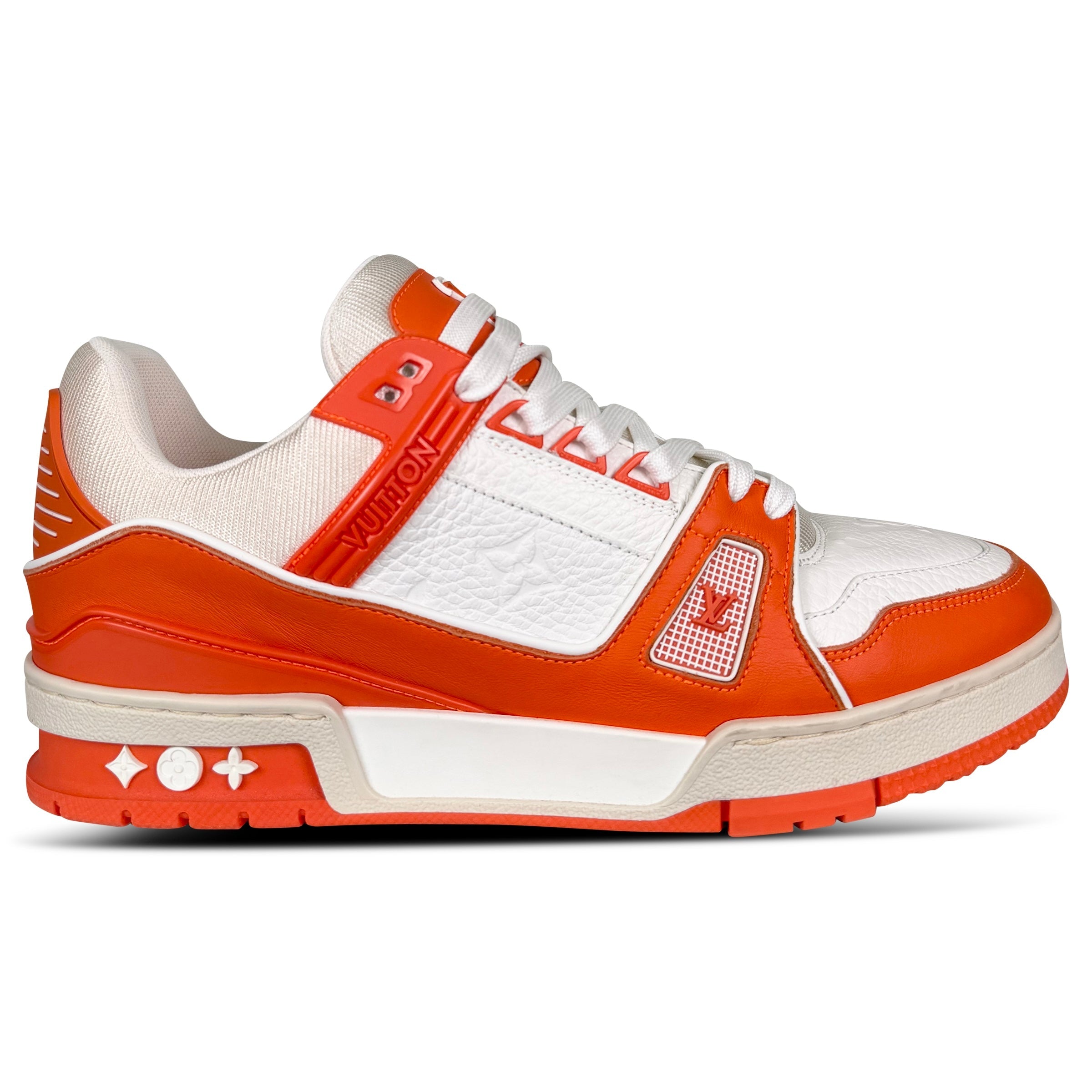LOUIS VUITTON ORANGE LV TRAINER - UK 6.5 (Fit 7.5)| | PRE OWNED - Affluent ArchivesUsed HIGH END DESIGNER CLOTHING