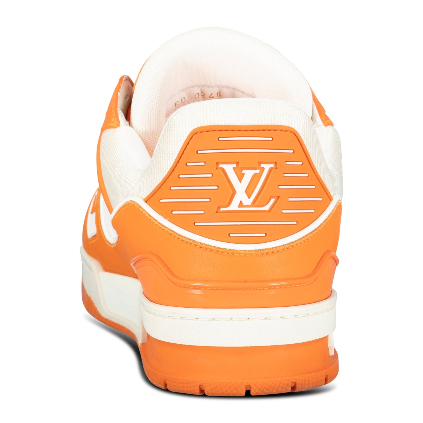 LOUIS VUITTON ORANGE LV TRAINER - UK 9 (Fit 10) - Affluent ArchivesUsed HIGH END DESIGNER CLOTHING