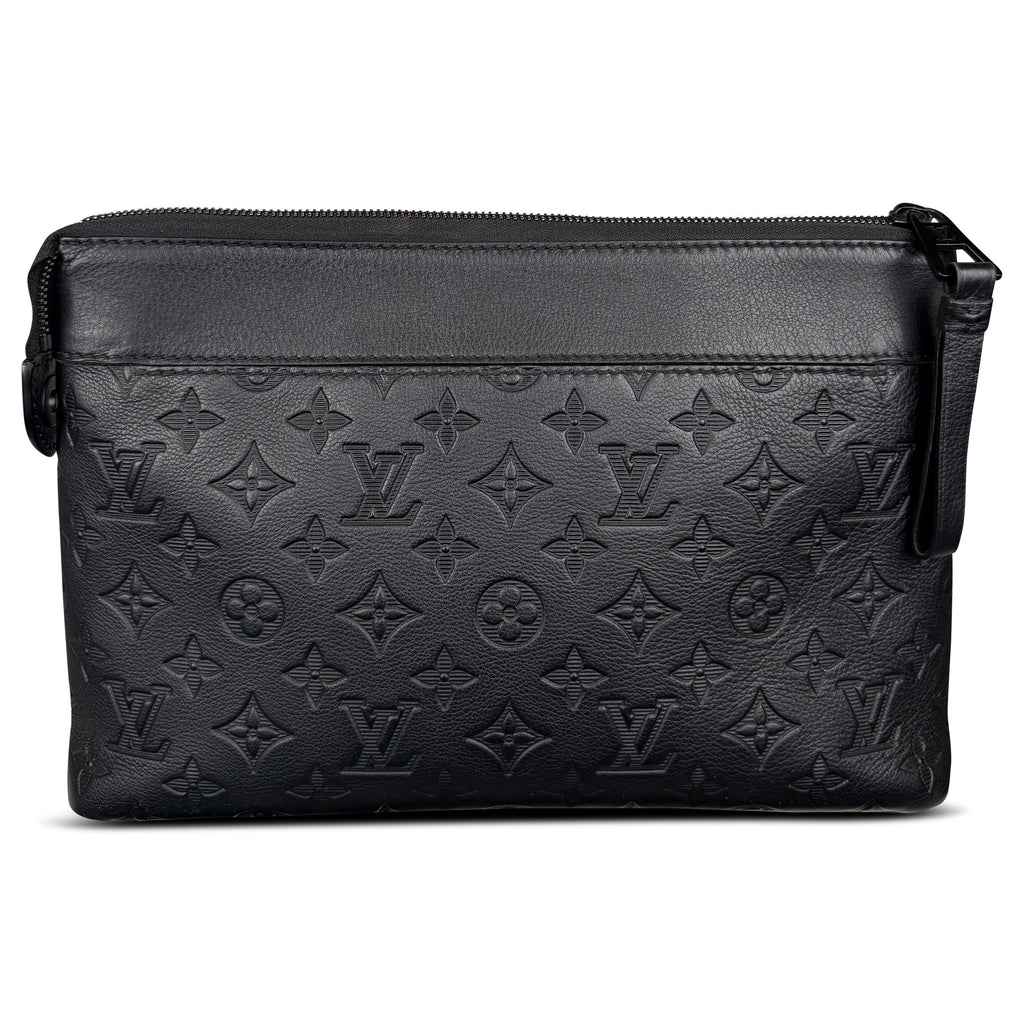 LOUIS VUITTON POCHETTE VOYAGE SOUPLE MONOGRAM SHADOW | NEW - Affluent ArchivesUsed HIGH END DESIGNER CLOTHING