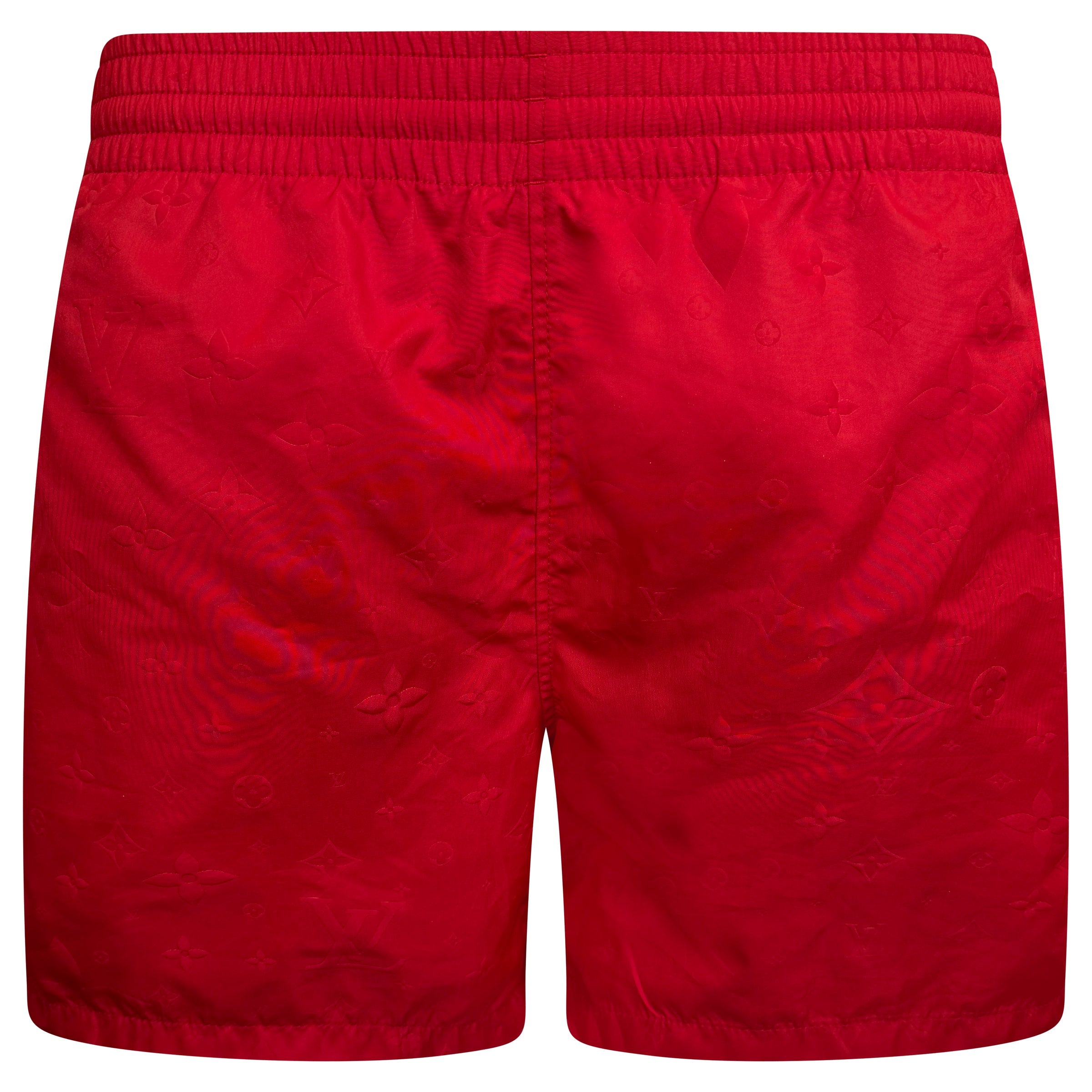 LOUIS VUITTON RED MONOGRAM SWIM SHORTS - XL - Affluent ArchivesUsed HIGH END DESIGNER CLOTHING