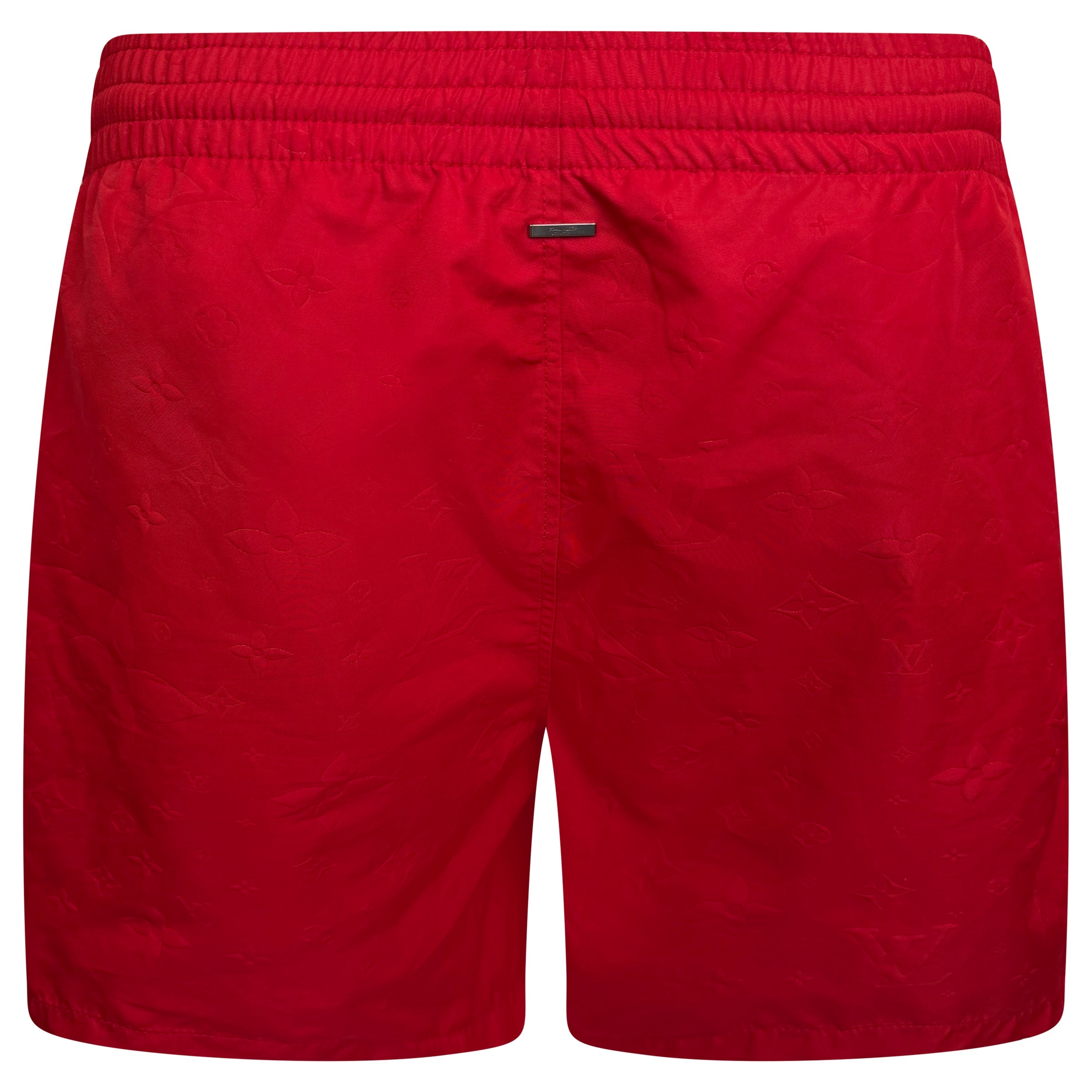 LOUIS VUITTON RED MONOGRAM SWIM SHORTS - XL - Affluent ArchivesUsed HIGH END DESIGNER CLOTHING