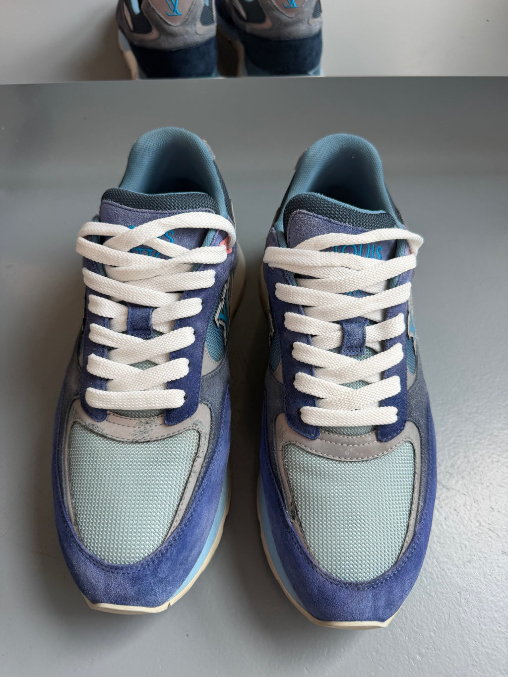 LOUIS VUITTON RUNAWAY BLUE / PURPLE - UK 8 (Fit 9) | PRE OWNED - Affluent ArchivesUsed HIGH END DESIGNER CLOTHING