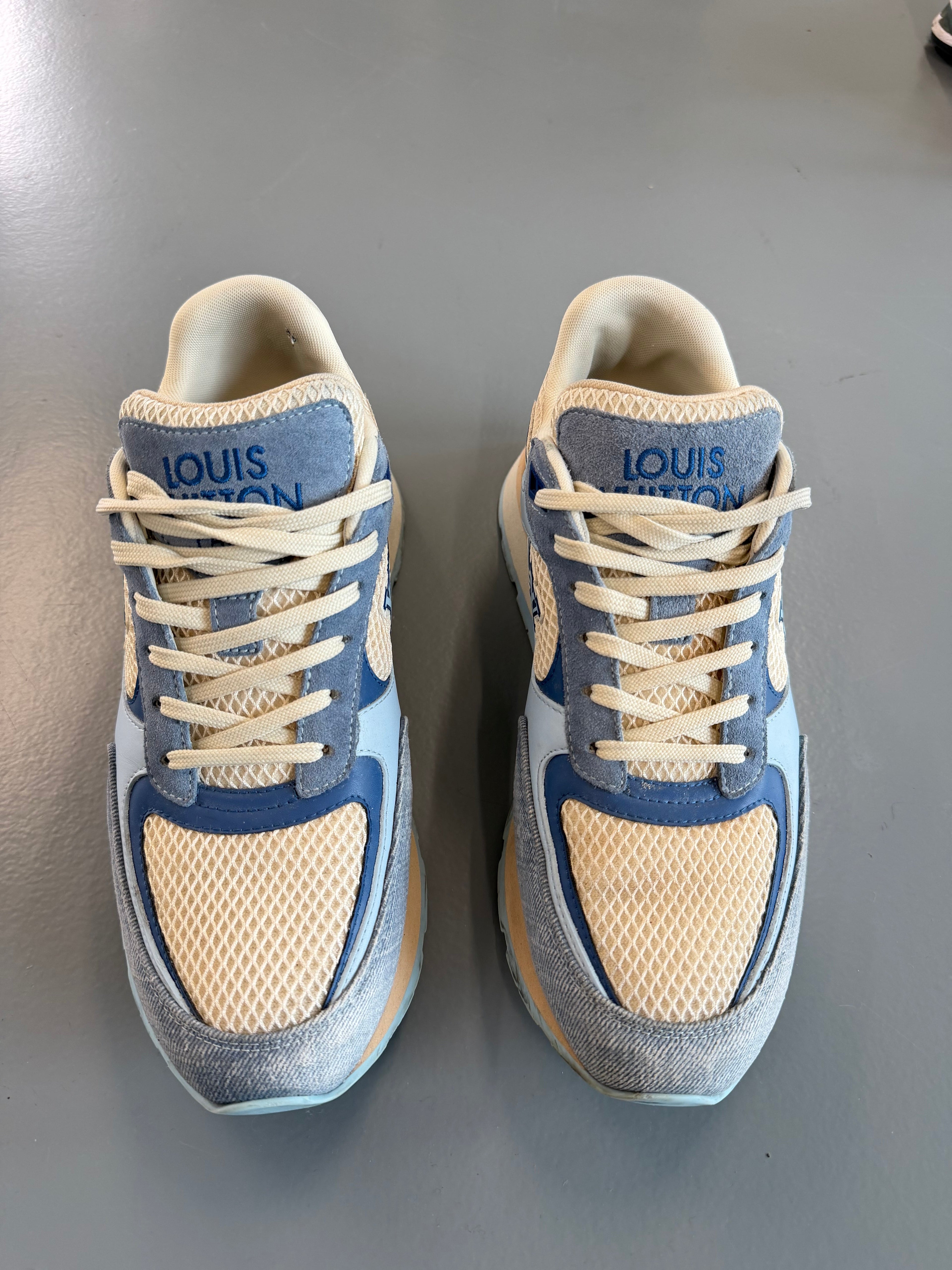 LOUIS VUITTON RUNAWAY TRAINER LIGHT BLUE - UK 6.5 (Fit 7.5) - Affluent ArchivesUsed HIGH END DESIGNER CLOTHING