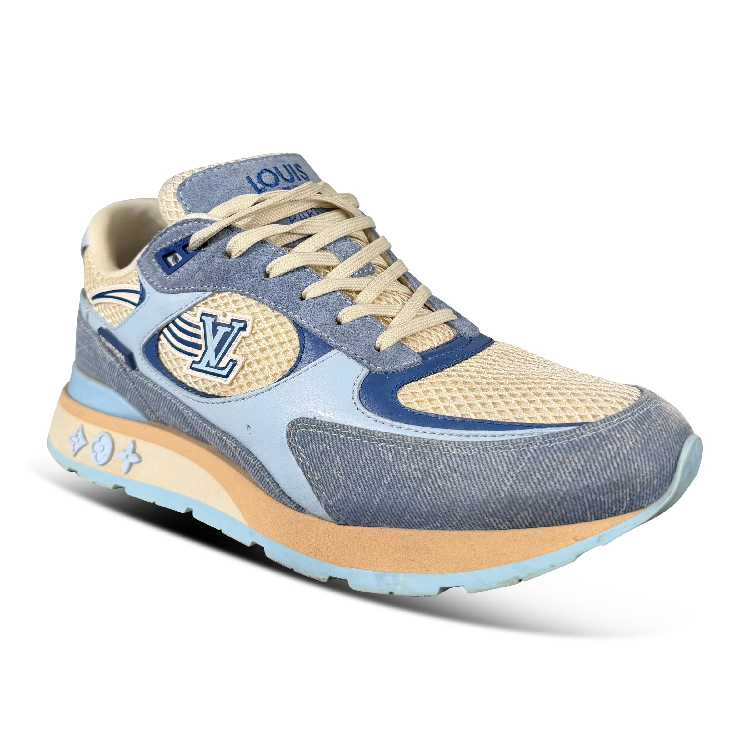 LOUIS VUITTON RUNAWAY TRAINER LIGHT BLUE - UK 6.5 (Fit 7.5) - Affluent ArchivesUsed HIGH END DESIGNER CLOTHING