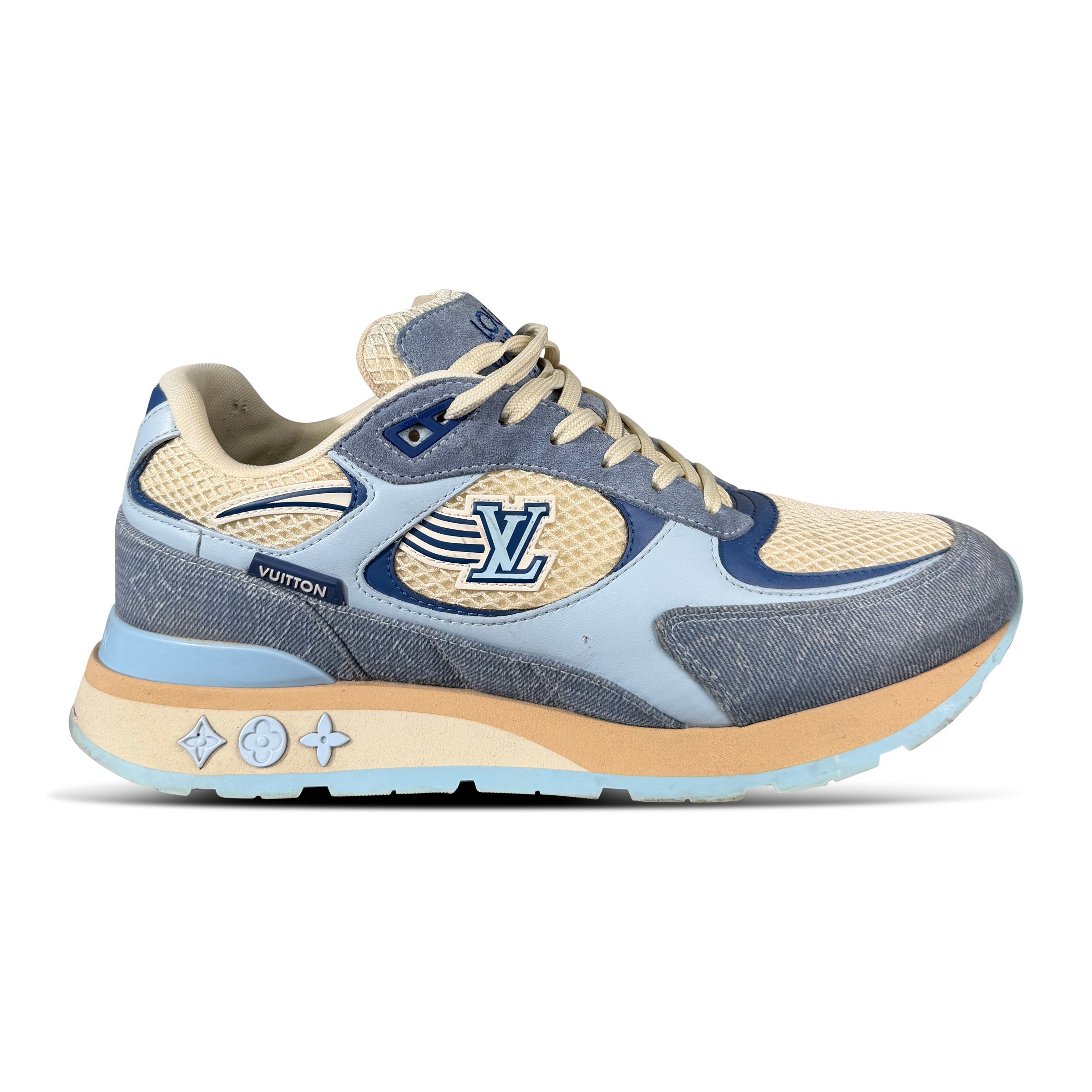 LOUIS VUITTON RUNAWAY TRAINER LIGHT BLUE - UK 6.5 (Fit 7.5) - Affluent ArchivesUsed HIGH END DESIGNER CLOTHING