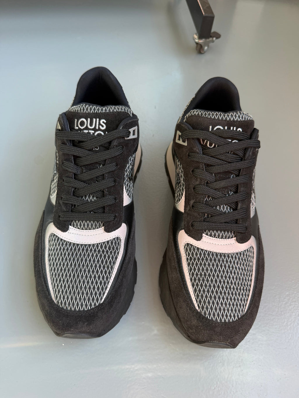 LOUIS VUITTON RUNAWAY TRAINERS BLACK - UK 6 (Fits 7) | PRE OWNED - Affluent ArchivesUsed HIGH END DESIGNER CLOTHING