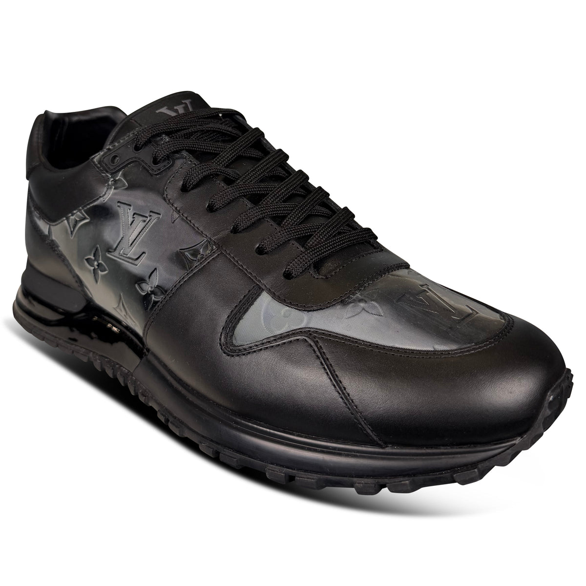 LOUIS VUITTON RUNAWAY TRAINERS BLACK - UK 9 (Fits 10) | PRE OWNED - Affluent ArchivesUsed HIGH END DESIGNER CLOTHING