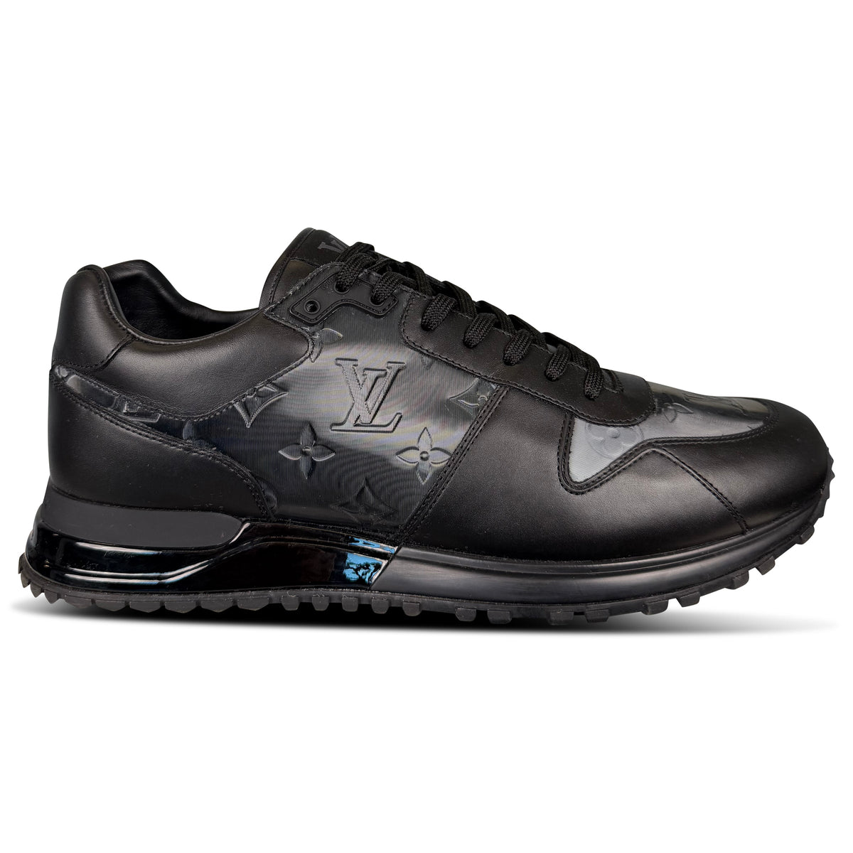 LOUIS VUITTON RUNAWAY TRAINERS BLACK - UK 9 (Fits 10) | PRE OWNED - Affluent ArchivesUsed HIGH END DESIGNER CLOTHING