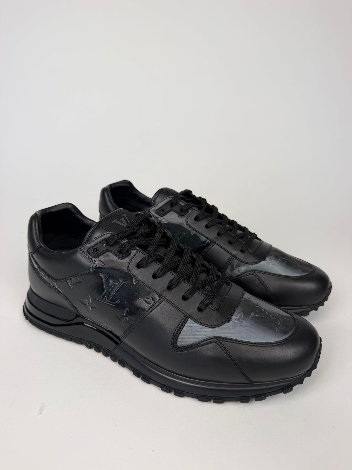 LOUIS VUITTON RUNAWAY TRAINERS BLACK - UK 9 (Fits 10) | PRE OWNED - Affluent ArchivesUsed HIGH END DESIGNER CLOTHING