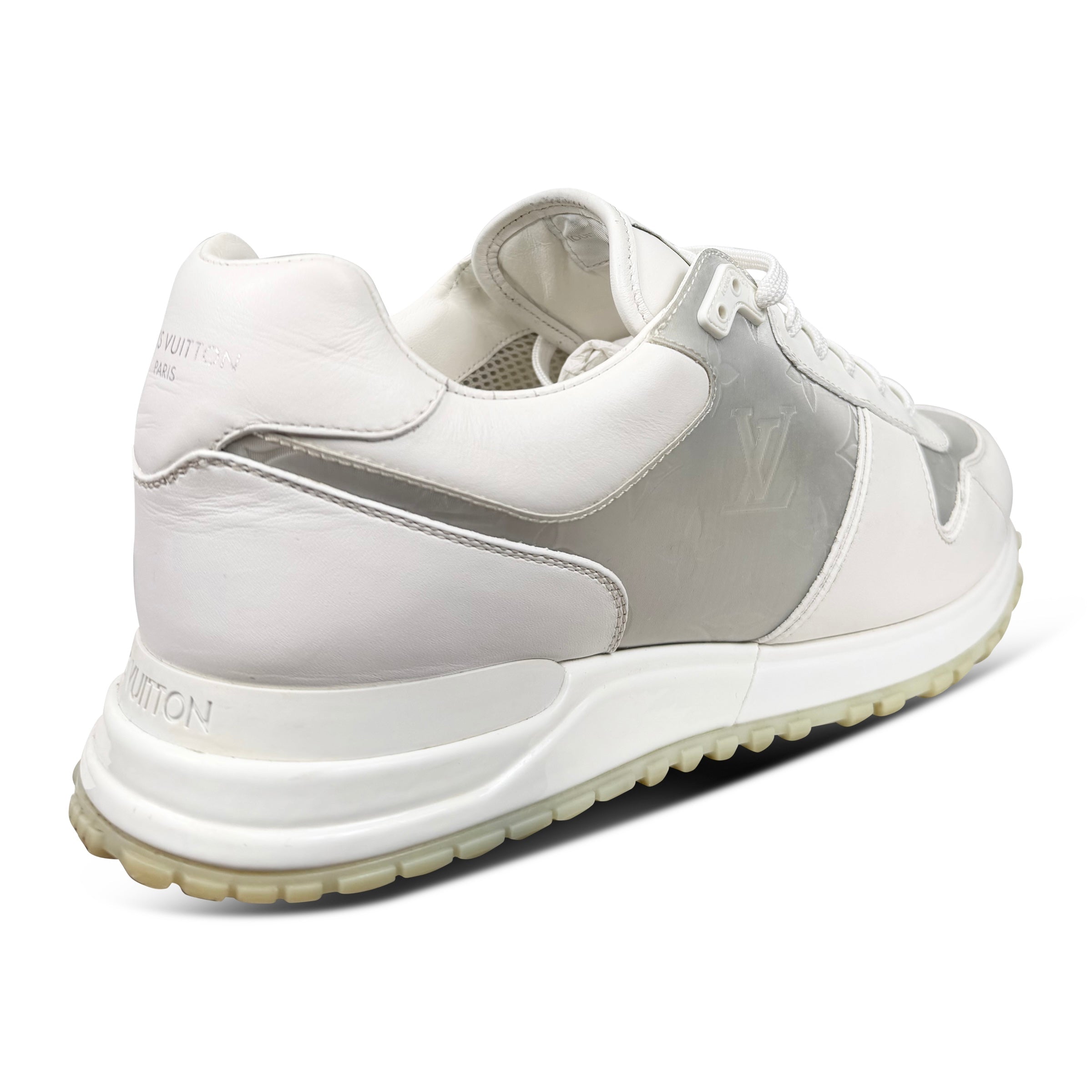 LOUIS VUITTON RUNAWAY TRAINERS WHITE - UK 7.5 (Fit 8.5) - Affluent ArchivesUsed HIGH END DESIGNER CLOTHING