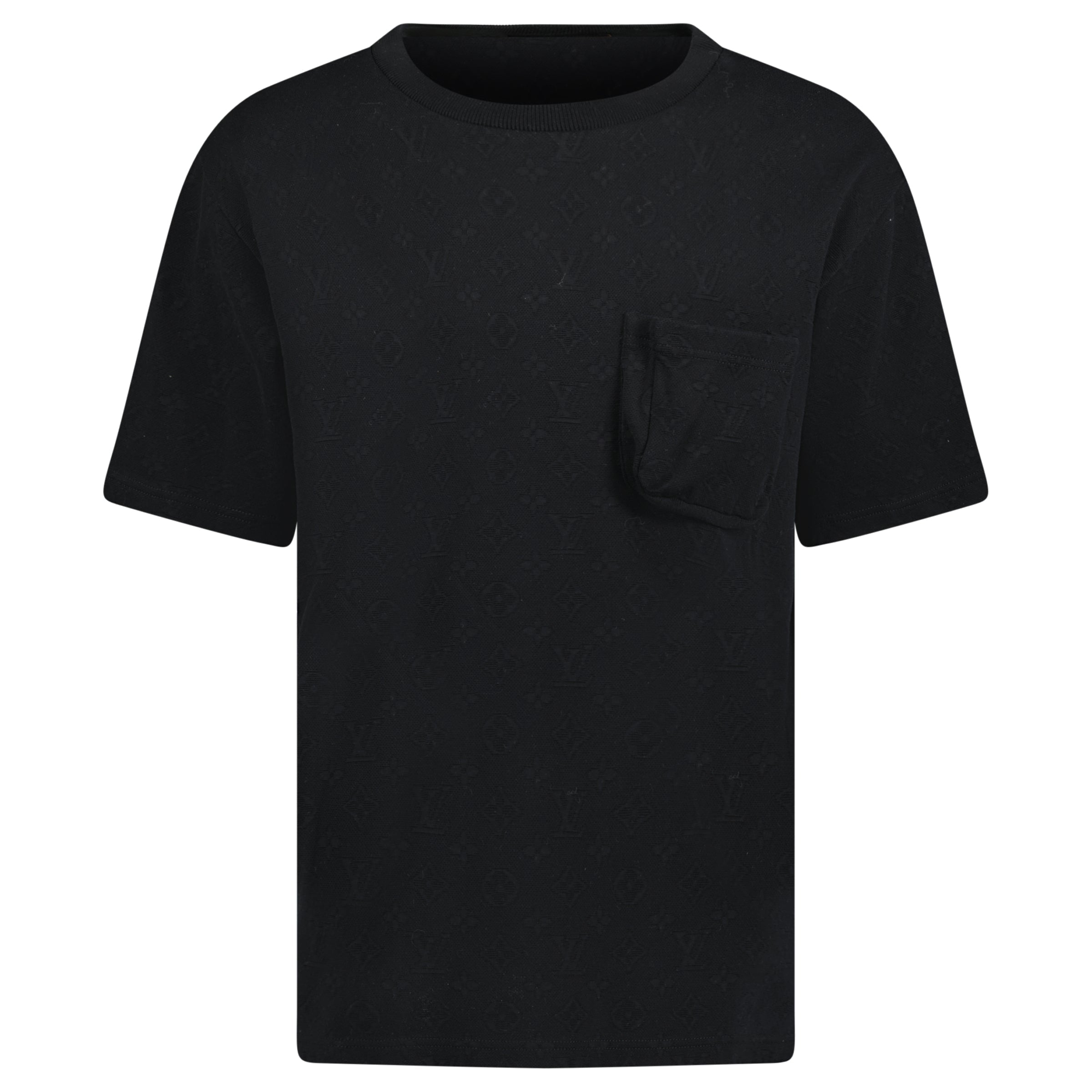 LOUIS VUITTON SIGNATURE 3D POCKET T SHIRT BLACK - LARGE - Affluent ArchivesUsed HIGH END DESIGNER CLOTHING