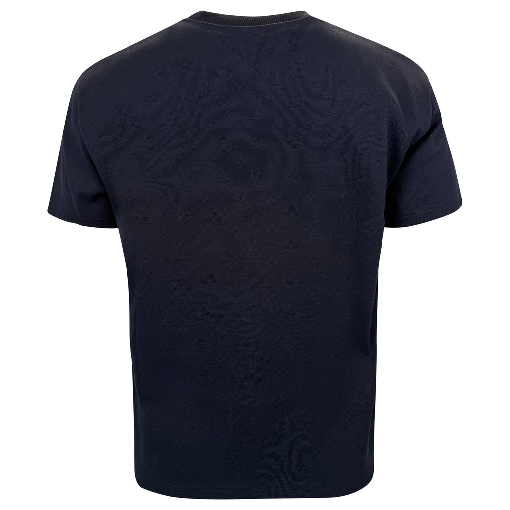 LOUIS VUITTON SIGNATURE POCKET T SHIRT NAVY - LARGE | PRE OWNED - Affluent ArchivesUsed HIGH END DESIGNER CLOTHING