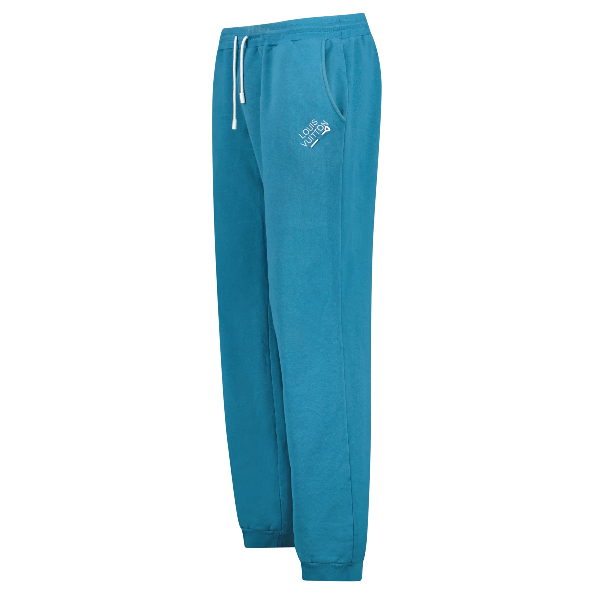 LOUIS VUITTON SIGNATURE TRACK PANTS BLUE - XL | PRE OWNED - Affluent ArchivesUsed HIGH END DESIGNER CLOTHING