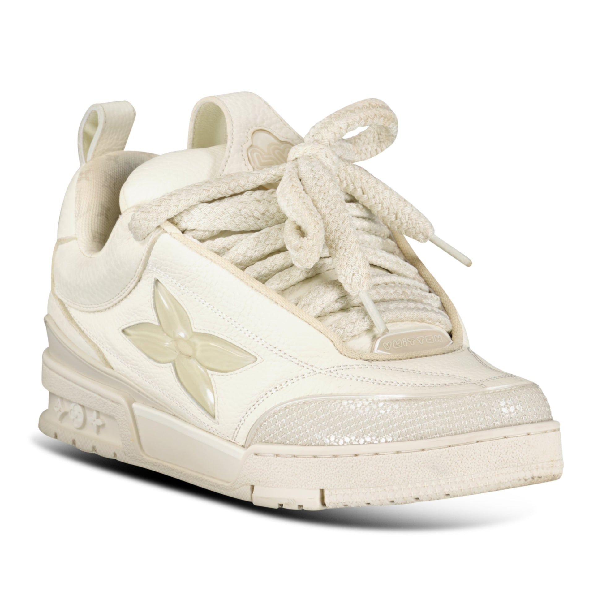 LOUIS VUITTON SKATE SNEAKER BEIGE - UK 6 (Fit 7) - Affluent ArchivesUsed HIGH END DESIGNER CLOTHING