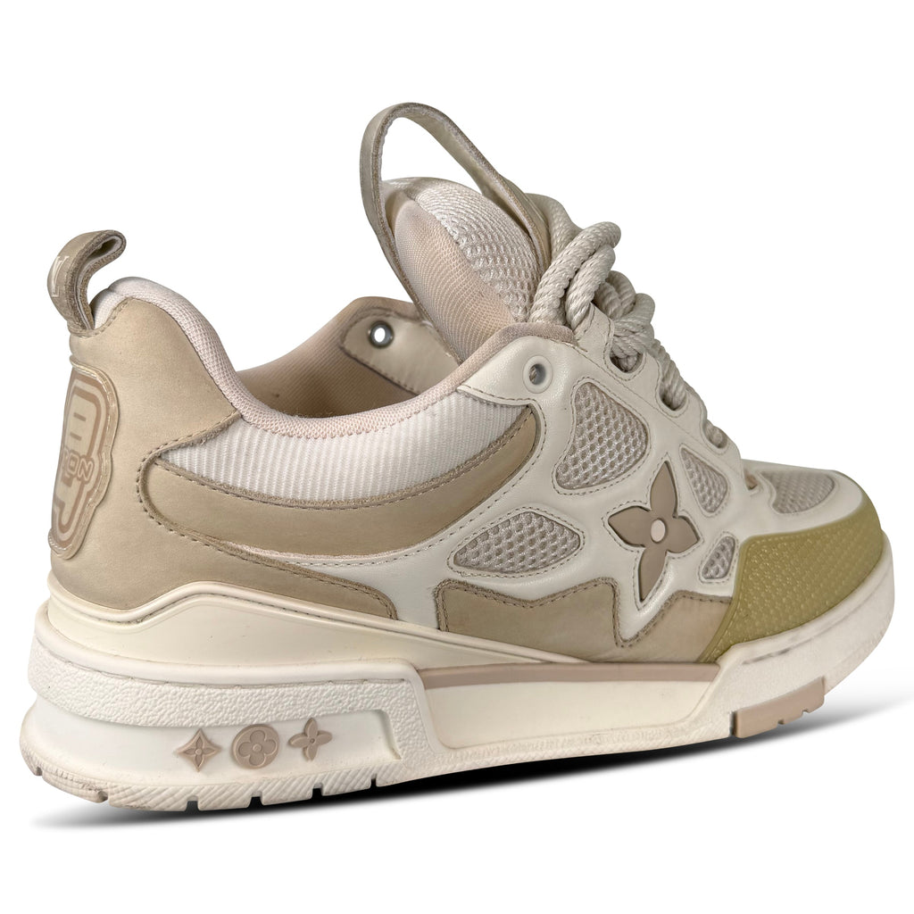 LOUIS VUITTON SKATE SNEAKER BEIGE - UK 7 (Fits 8)| PRE OWNED - Affluent ArchivesUsed HIGH END DESIGNER CLOTHING