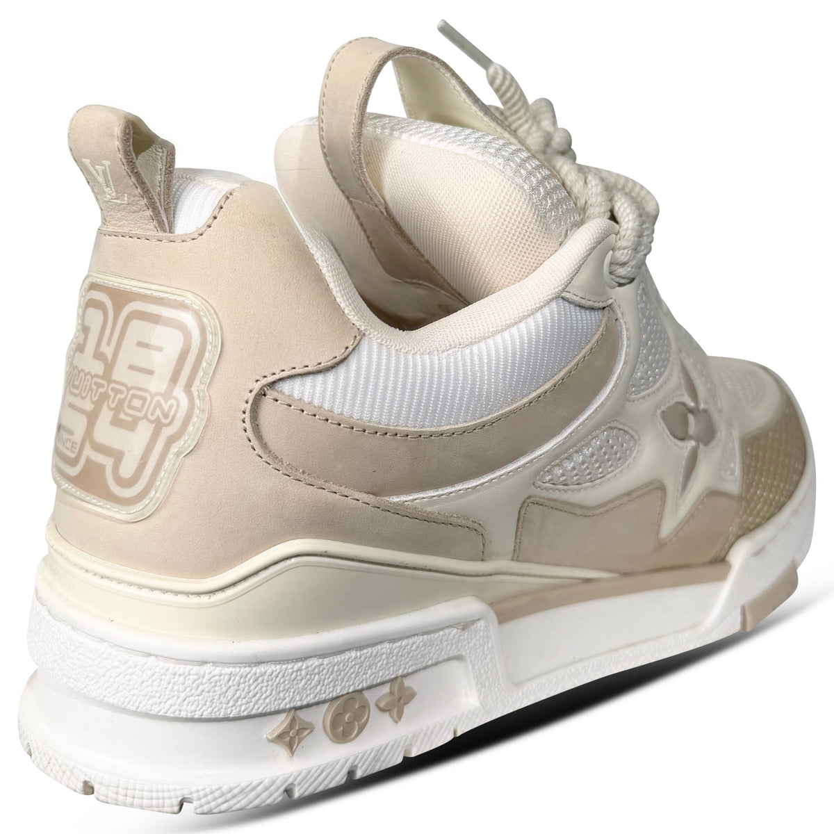 LOUIS VUITTON SKATE SNEAKER BEIGE - UK 7.5 (Fits 8.5) | PRE OWNED - Affluent ArchivesUsed HIGH END DESIGNER CLOTHING