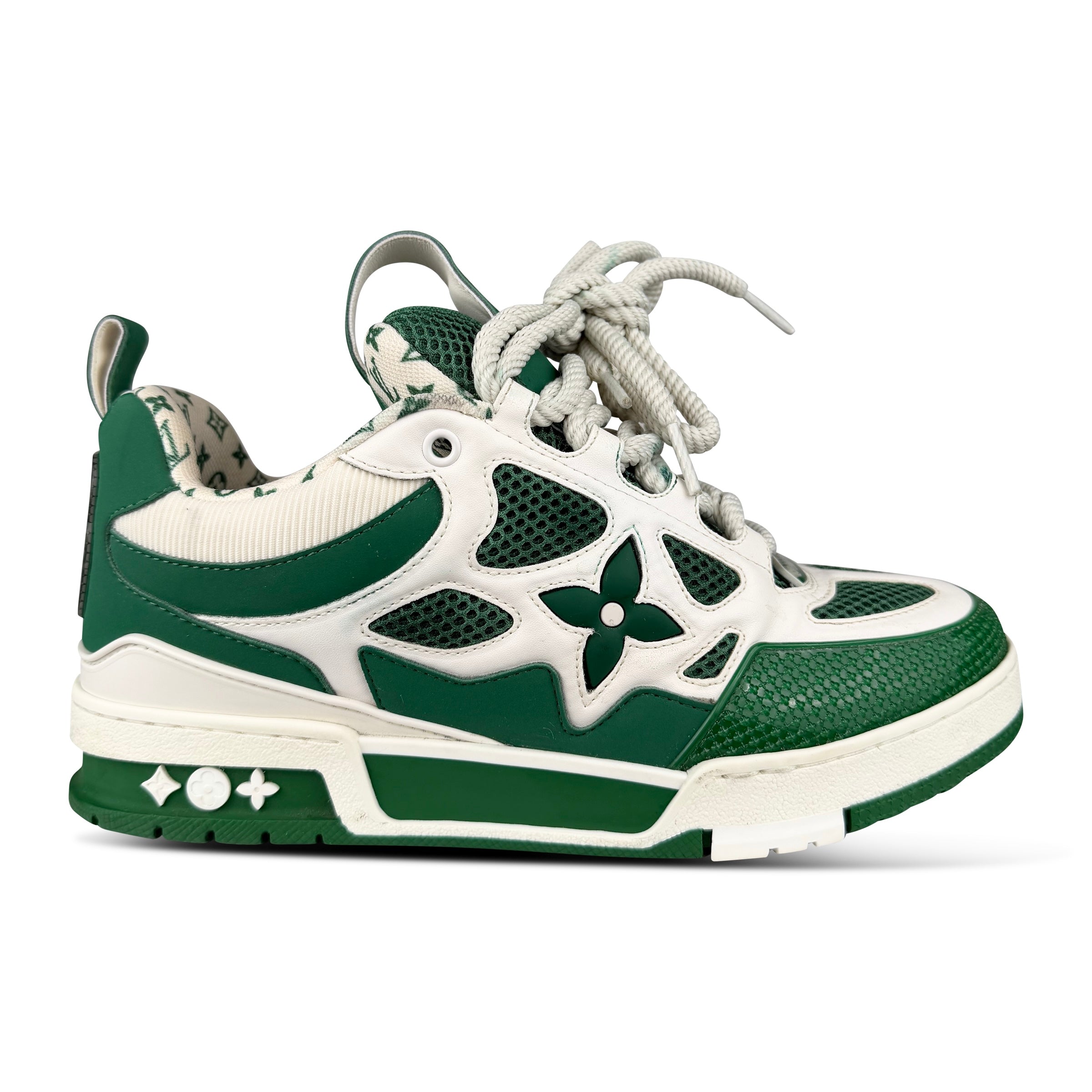 LOUIS VUITTON SKATE SNEAKER GREEN - UK 6 (Fit 7) - Affluent ArchivesUsed HIGH END DESIGNER CLOTHING