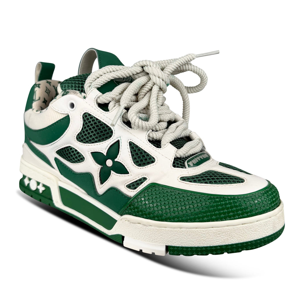LOUIS VUITTON SKATE SNEAKER GREEN - UK 6 (Fit 7) - Affluent ArchivesUsed HIGH END DESIGNER CLOTHING