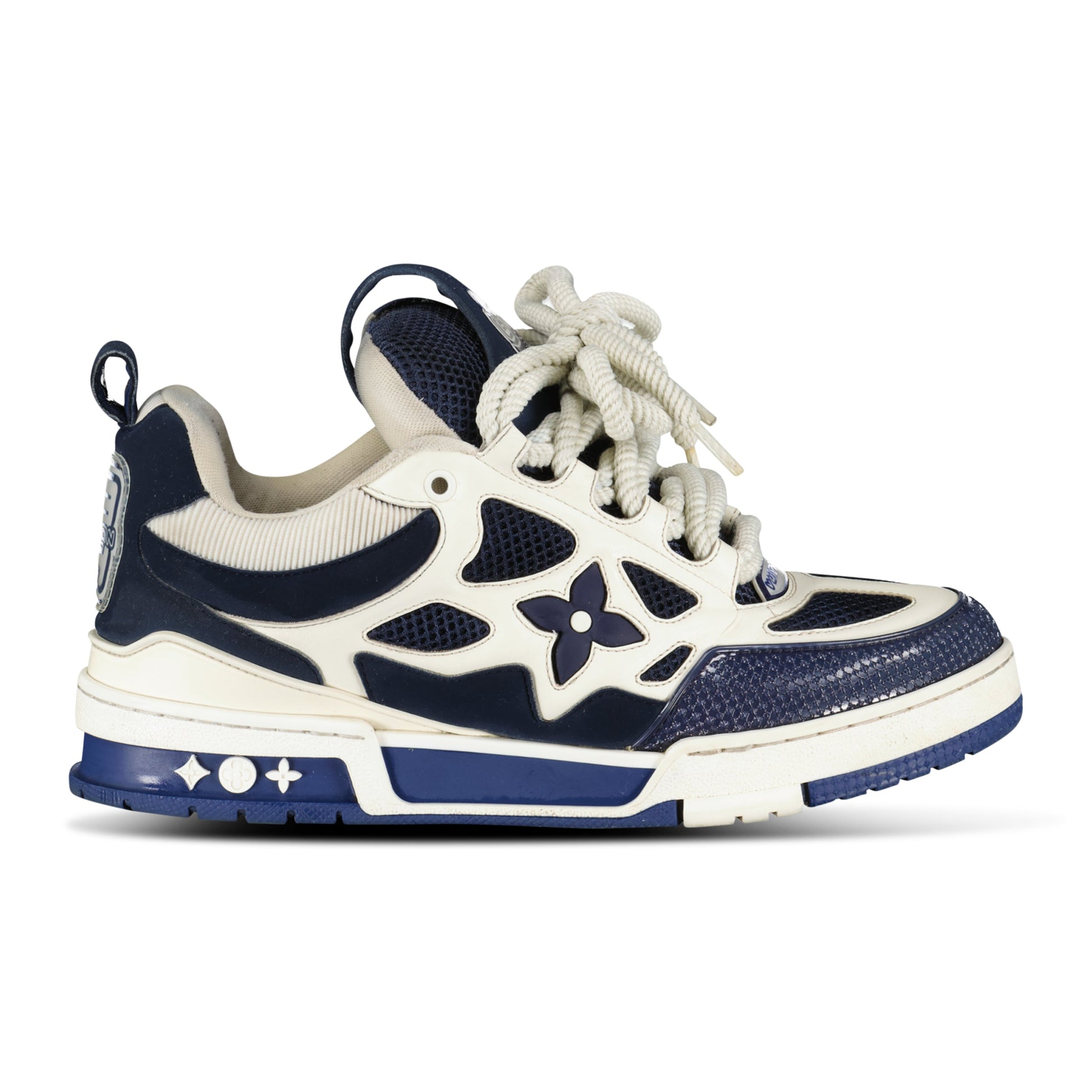 LOUIS VUITTON SKATE SNEAKER NAVY - UK 6 (Fit 7) - Affluent ArchivesUsed HIGH END DESIGNER CLOTHING