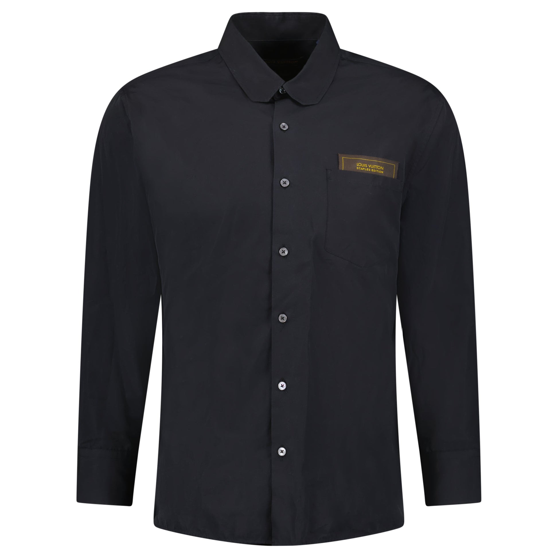 LOUIS VUITTON STAPLES BLACK SHIRT - MEDIUM - Affluent ArchivesUsed HIGH END DESIGNER CLOTHING
