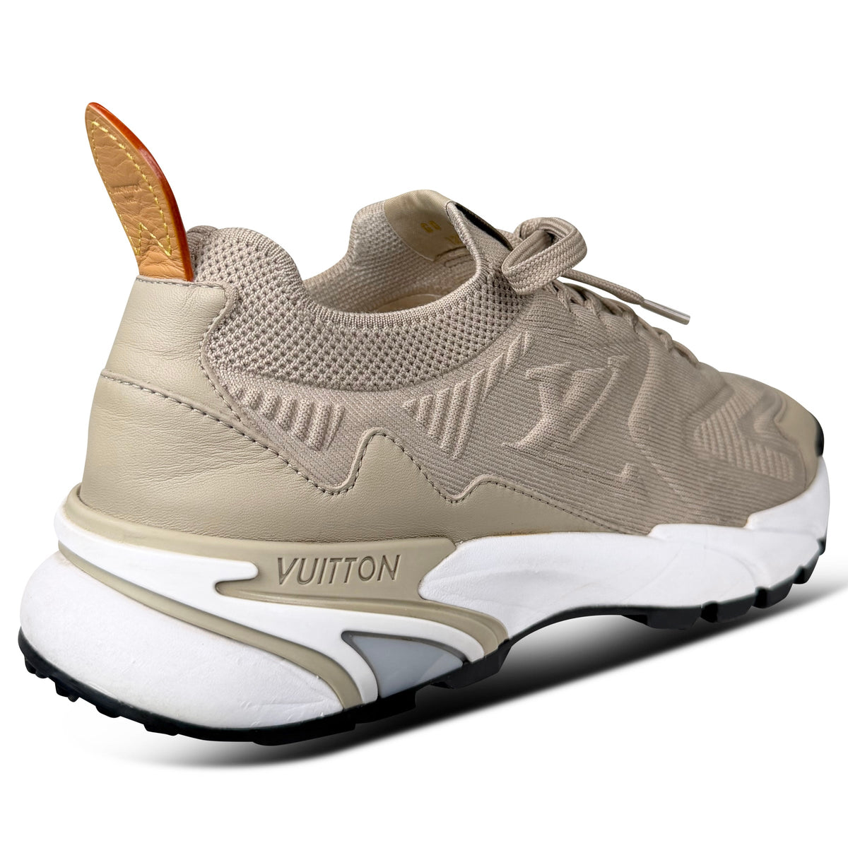 LOUIS VUITTON TATIC KNIT RUNNER TRAINER BEIGE - UK 5 (Fits 6) | PRE OWNED - Affluent ArchivesUsed HIGH END DESIGNER CLOTHING
