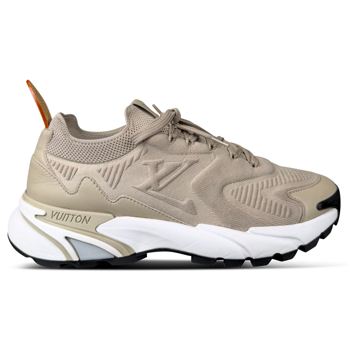 LOUIS VUITTON TATIC KNIT RUNNER TRAINER BEIGE - UK 5 (Fits 6) | PRE OWNED - Affluent ArchivesUsed HIGH END DESIGNER CLOTHING