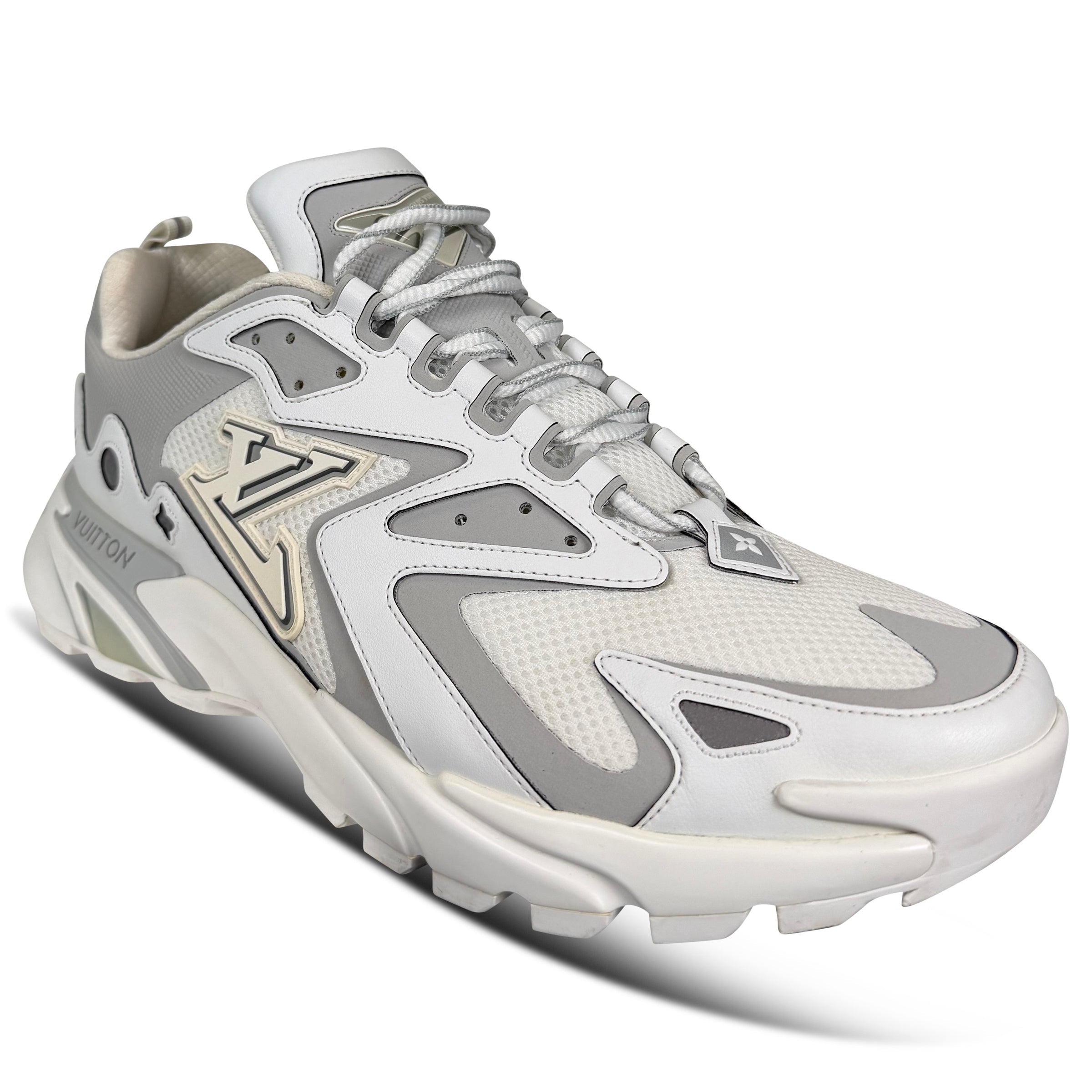 LOUIS VUITTON TATIC RUNNER TRAINER WHITE - UK 10 (Fits 11) | PRE OWNED - Affluent ArchivesUsed HIGH END DESIGNER CLOTHING