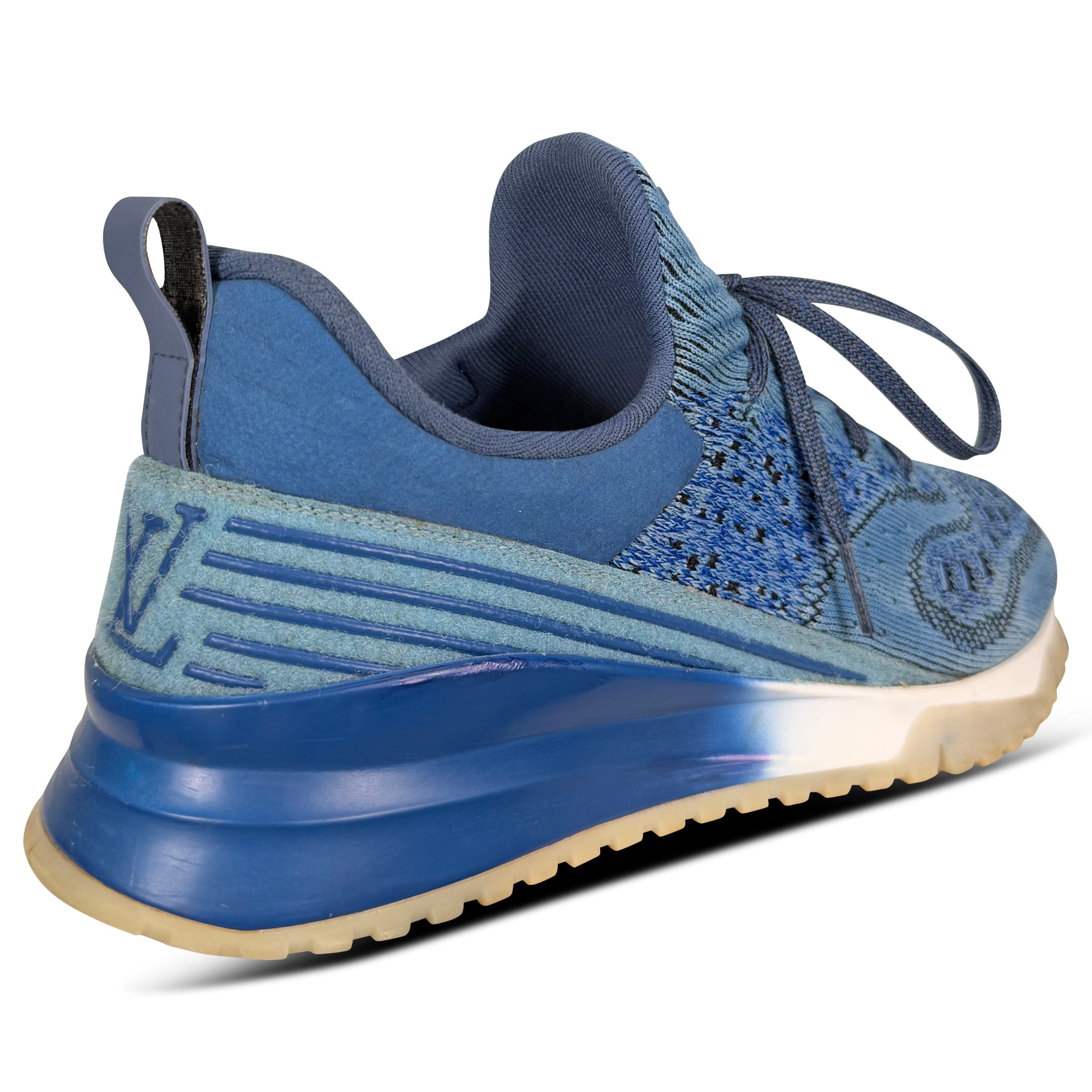 LOUIS VUITTON VNR SNEAKER BLUE - UK 8 (Fit 9) | PRE OWNED - Affluent ArchivesUsed HIGH END DESIGNER CLOTHING
